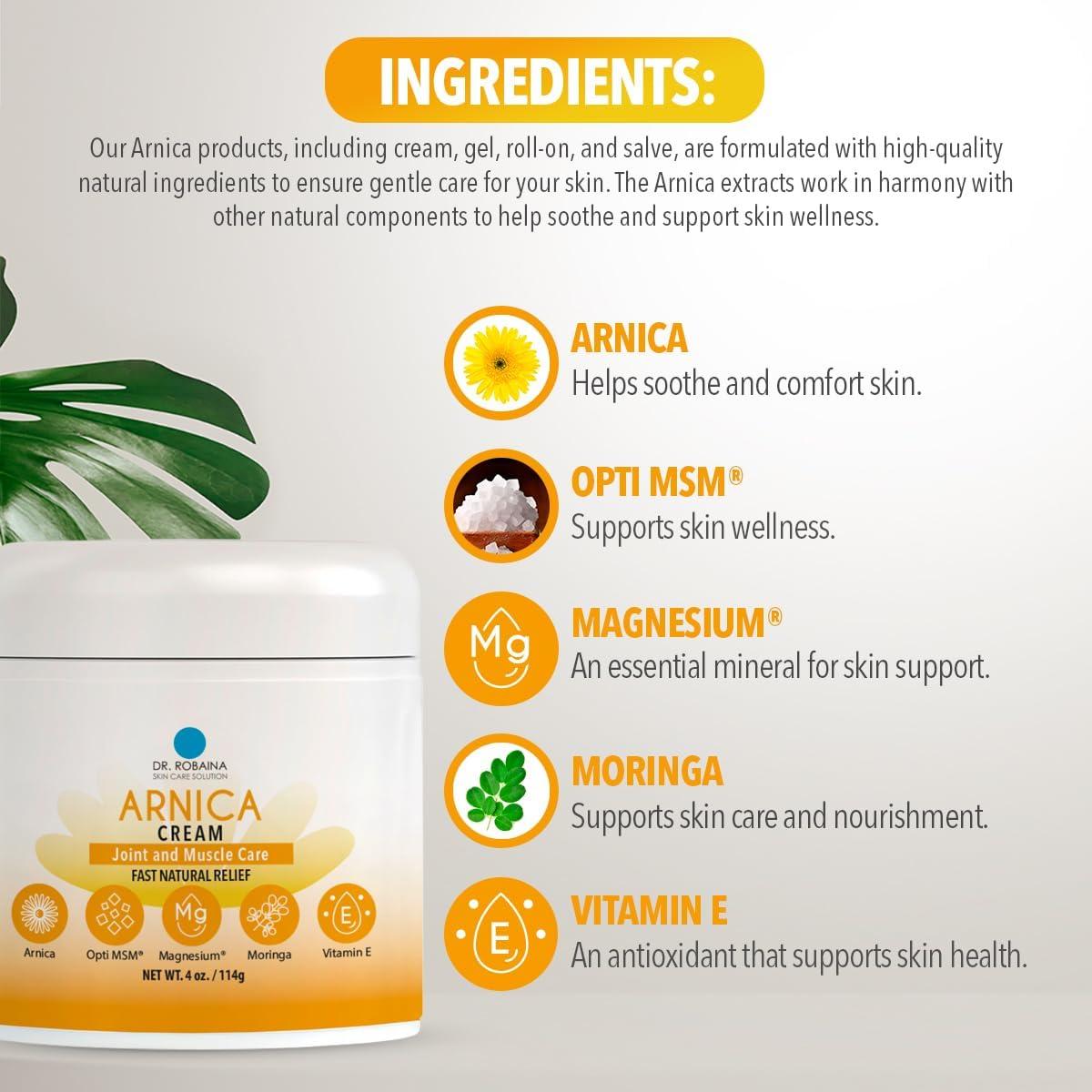 Crema para Moretones Dr. Robaina 113.4 g - Arnica y Vitamina K