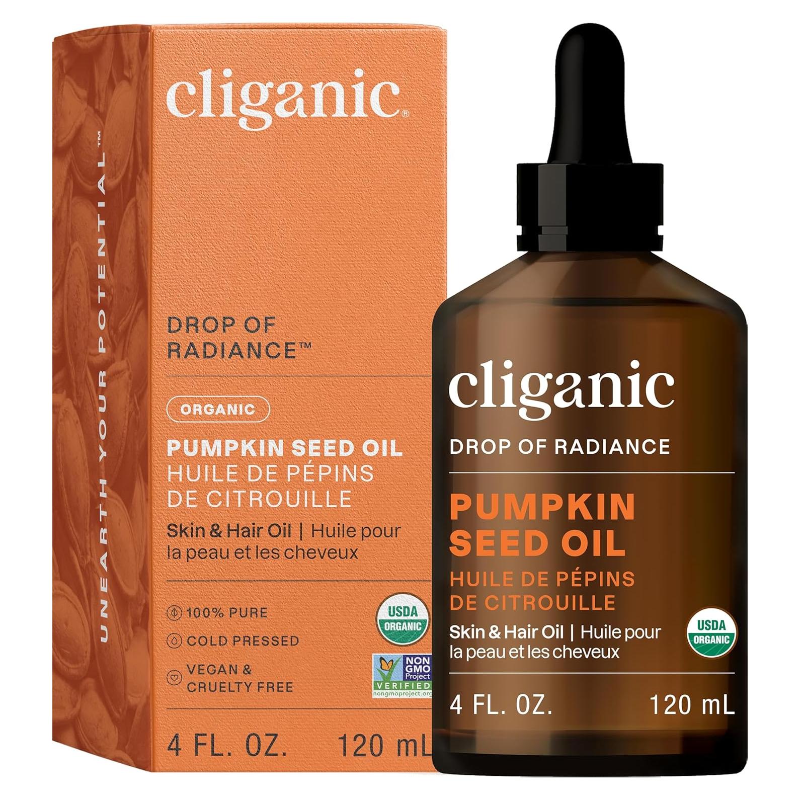 Aceite de Semilla de Calabaza Orgánico Cliganic 118ml Puro