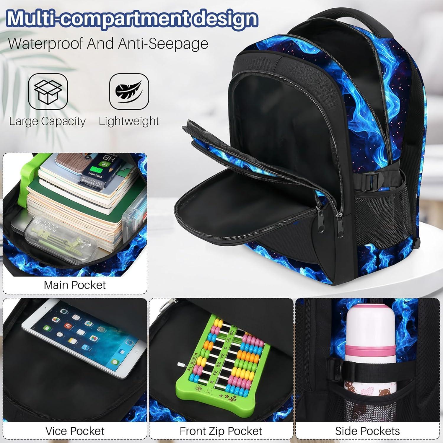 Mochila Escolar Niños Set 4 en 1 Fútbol Americano 43.2 cm