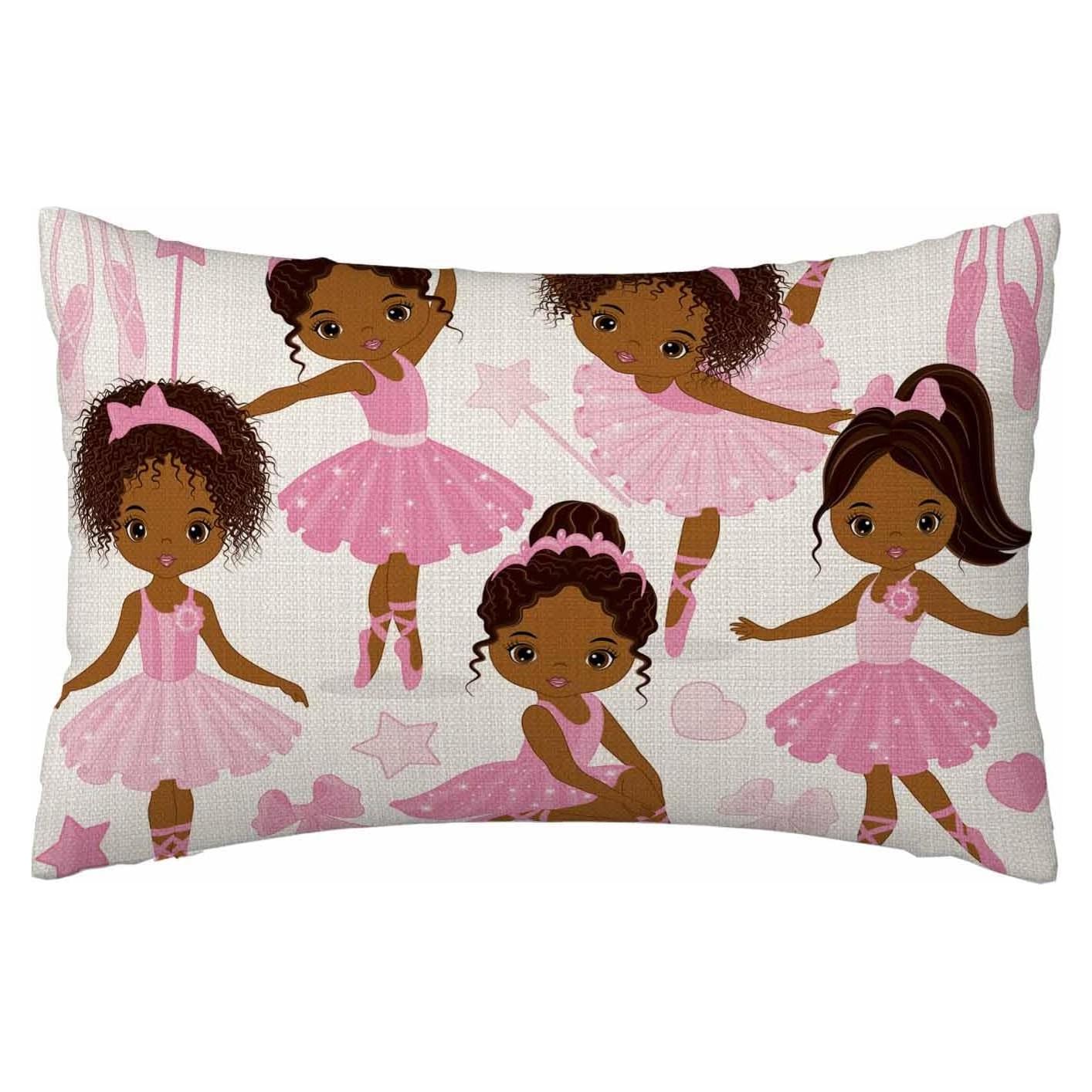 Funda de Almohada WILNURO Ballerinas 20x26" Suave y Transpirable