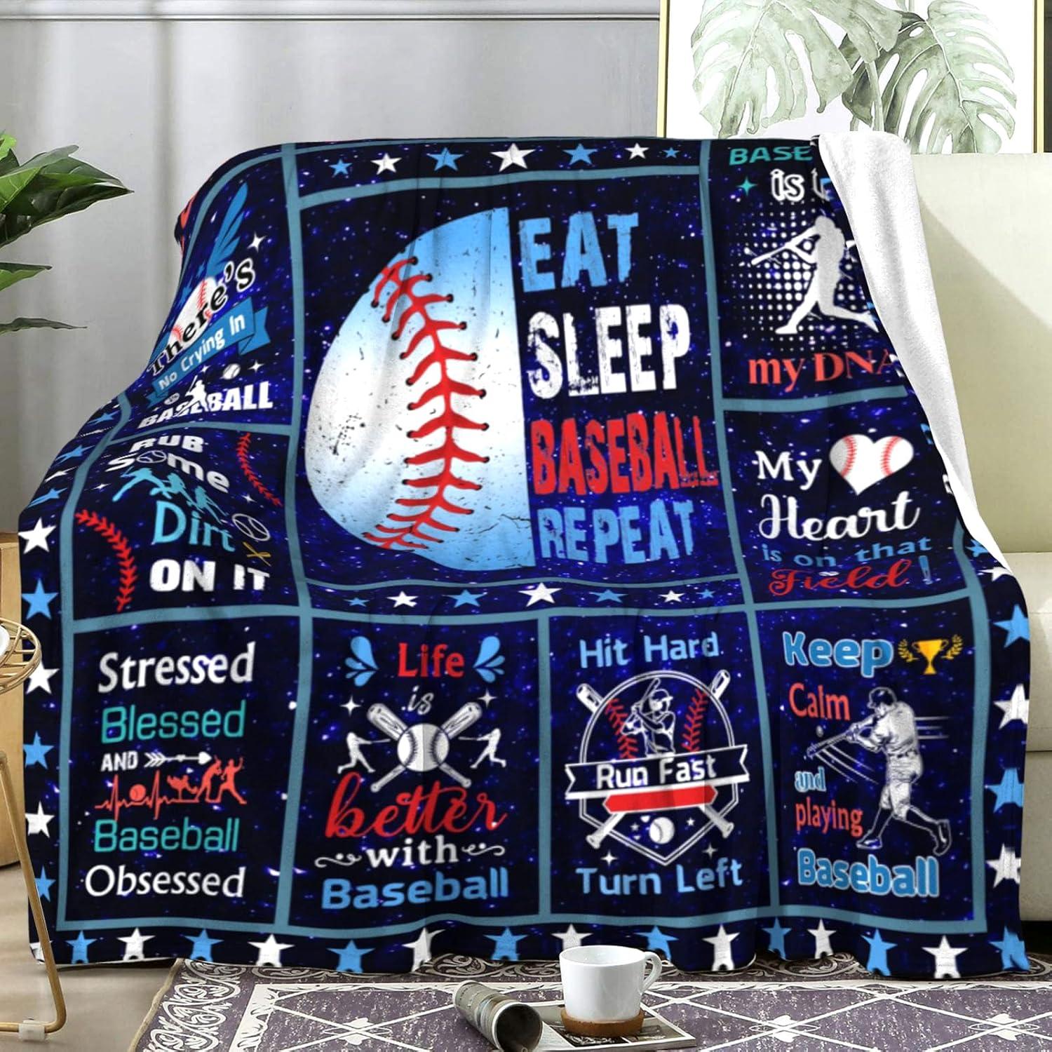 Manta de Béisbol Zorkomr 127x102cm Franela Suave