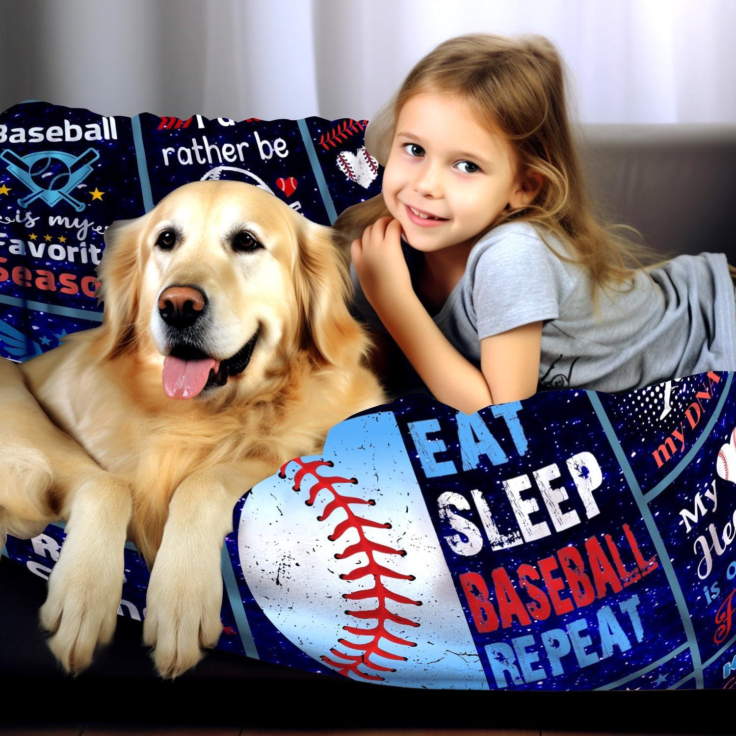 Manta de Béisbol Zorkomr 127x102cm Franela Suave