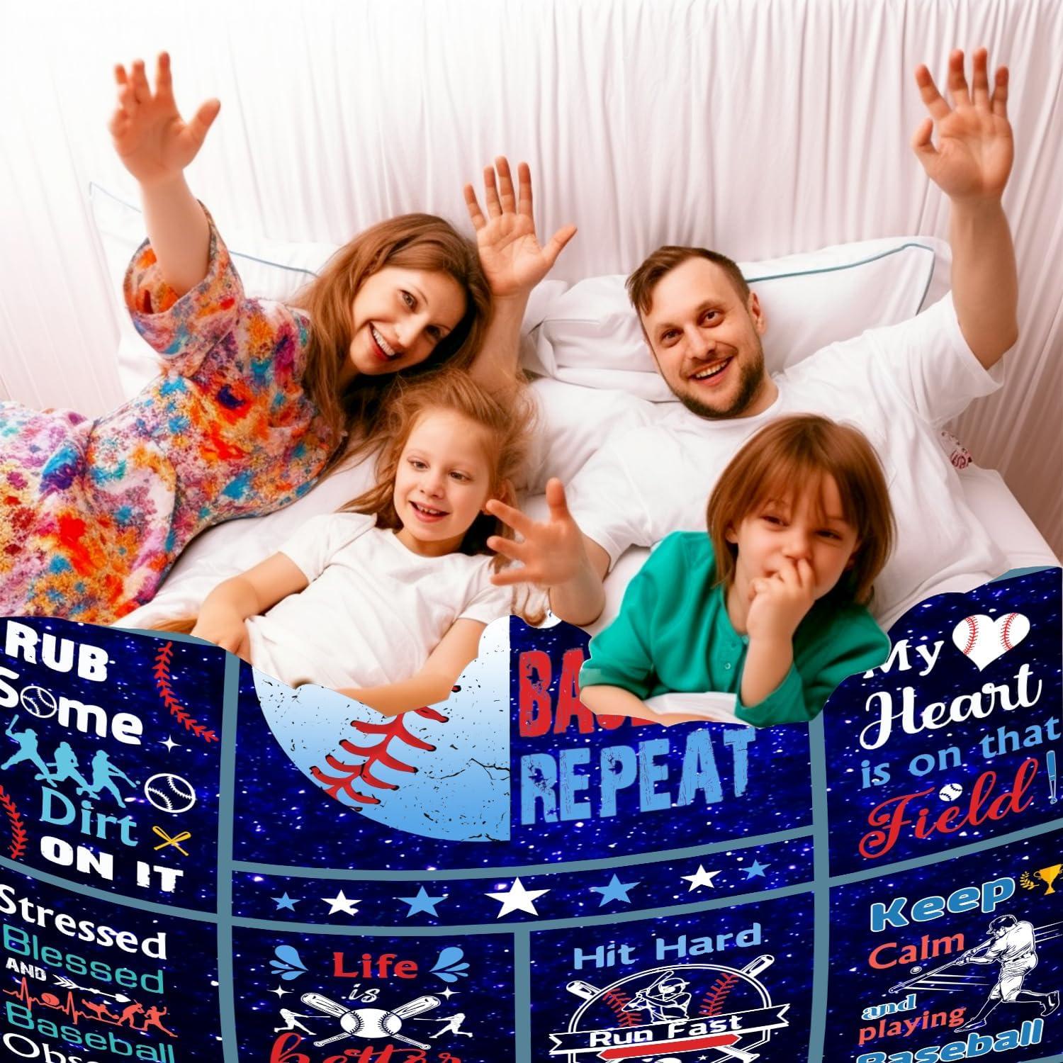 Manta de Béisbol Zorkomr 127x102cm Franela Suave