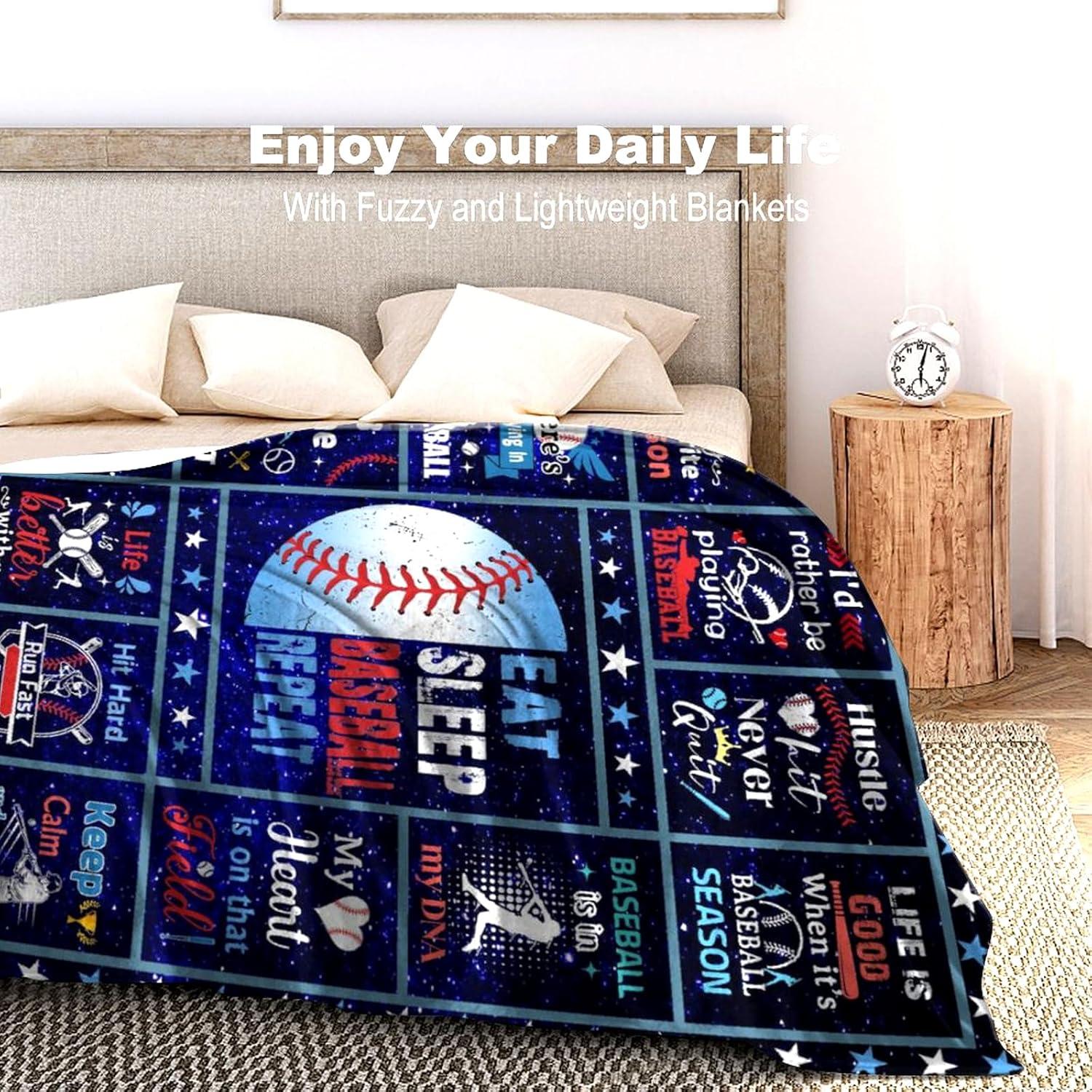 Manta de Béisbol Zorkomr 127x102cm Franela Suave