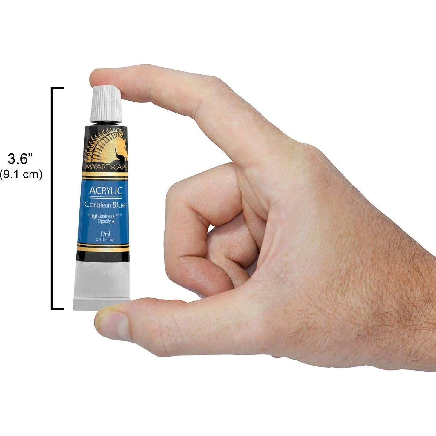 Juego de Pintura Acrílica MyArtscape - 48 Tubos 12ml - No Tóxica