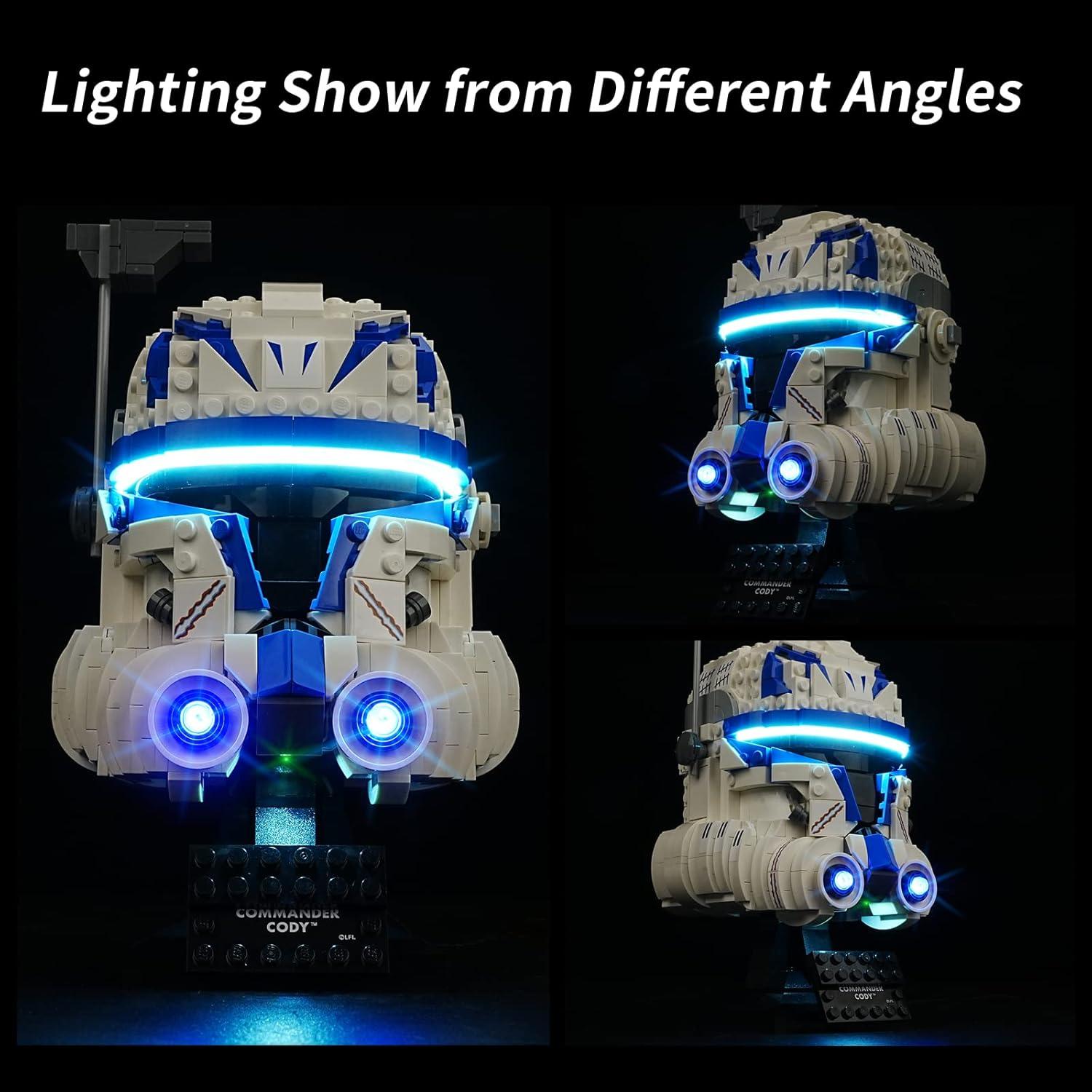 Kit de Luz LED Rorliny para Casco Lego 75349 - USB y Batería