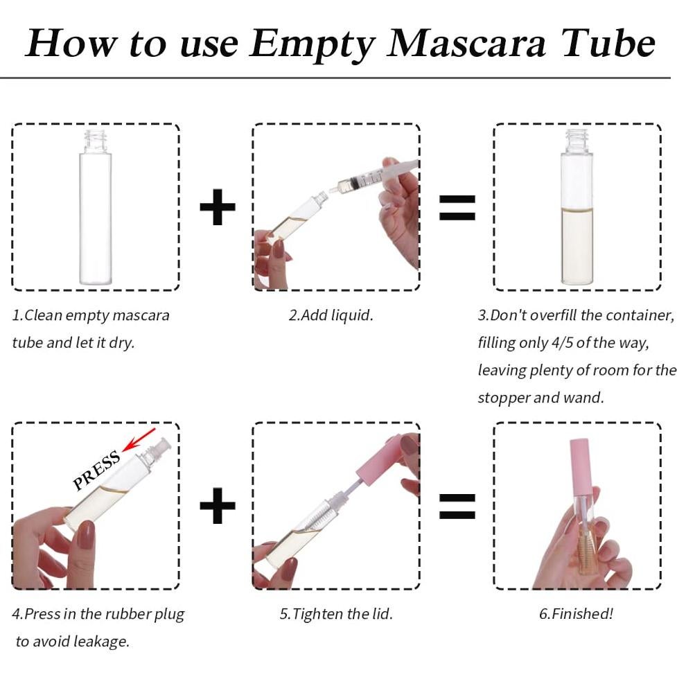 Tubo de Máscara Vacío YITOU 10ml con Varita y Embudo