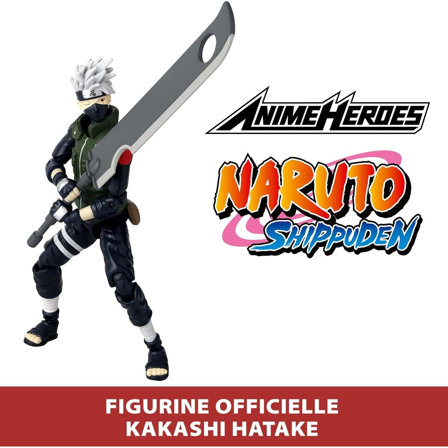 Figura de Acción Bandai Anime Heroes Kakashi 17cm con Accesorios