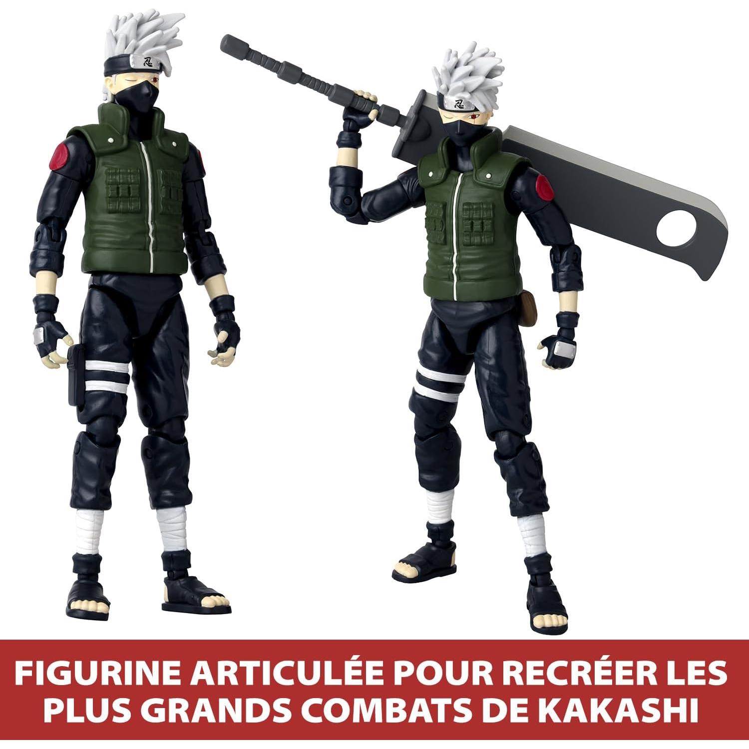 Figura de Acción Bandai Anime Heroes Kakashi 17cm con Accesorios