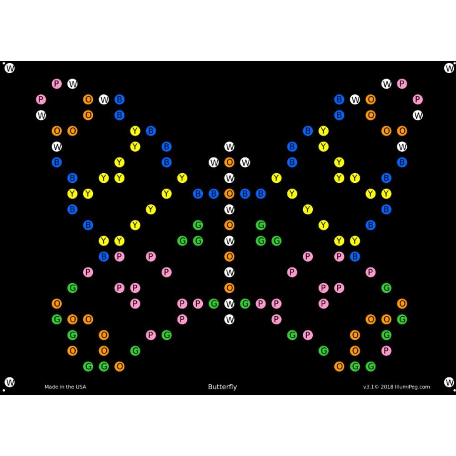 Plantillas de recarga IllumiPeg para Lite Brite Retro 12 Hojas