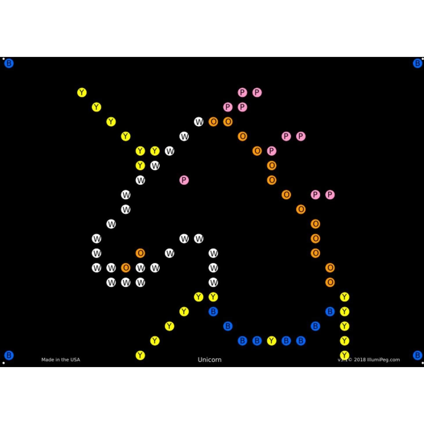 Plantillas de recarga IllumiPeg para Lite Brite Retro 12 Hojas