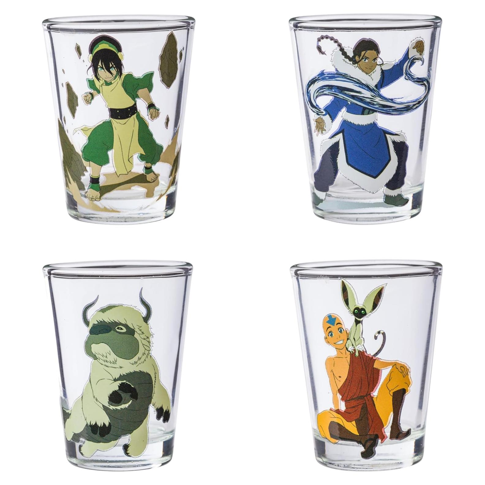 Set de 4 Mini Vasos Avatar Silver Buffalo 44.36ml Vidrio