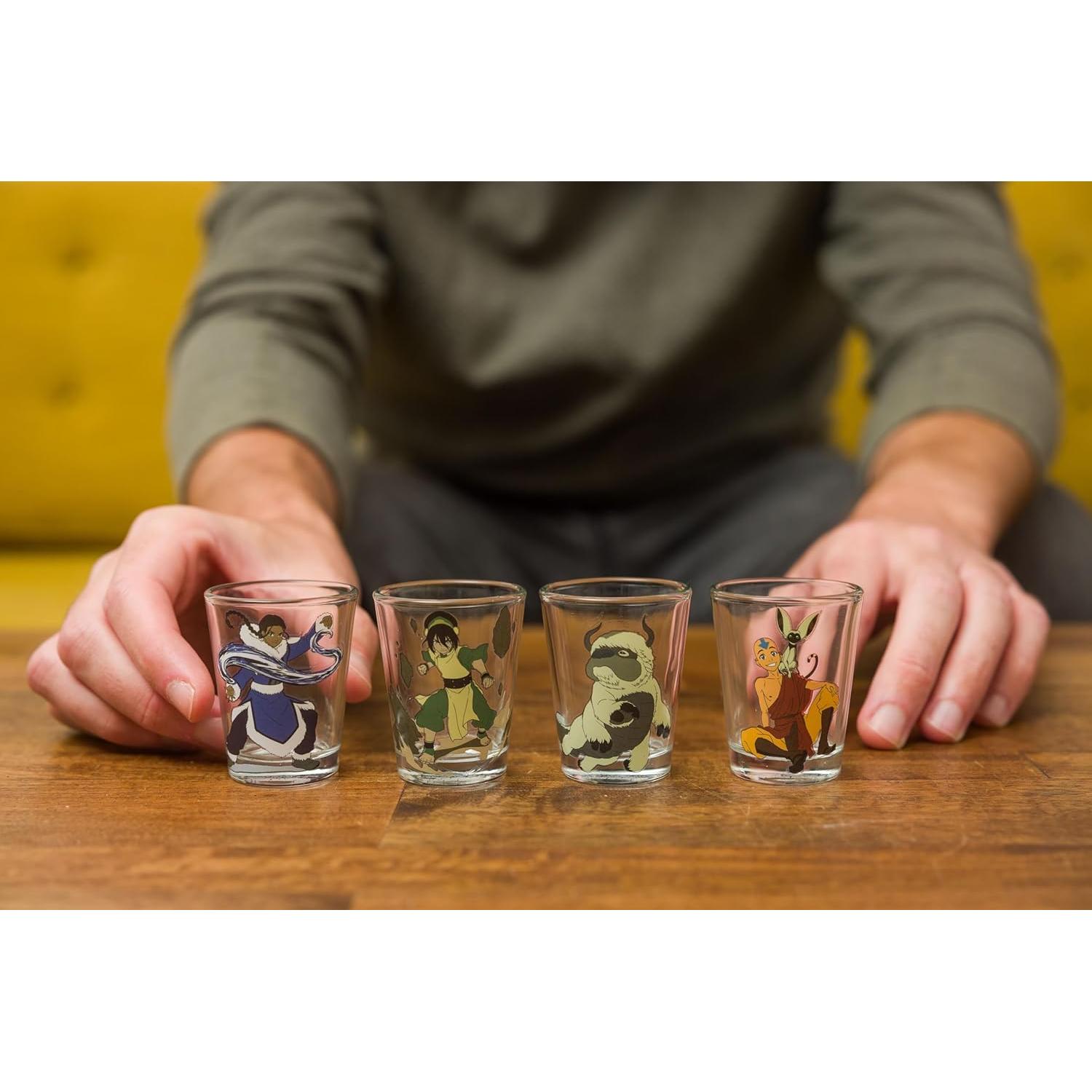 Set de 4 Mini Vasos Avatar Silver Buffalo 44.36ml Vidrio