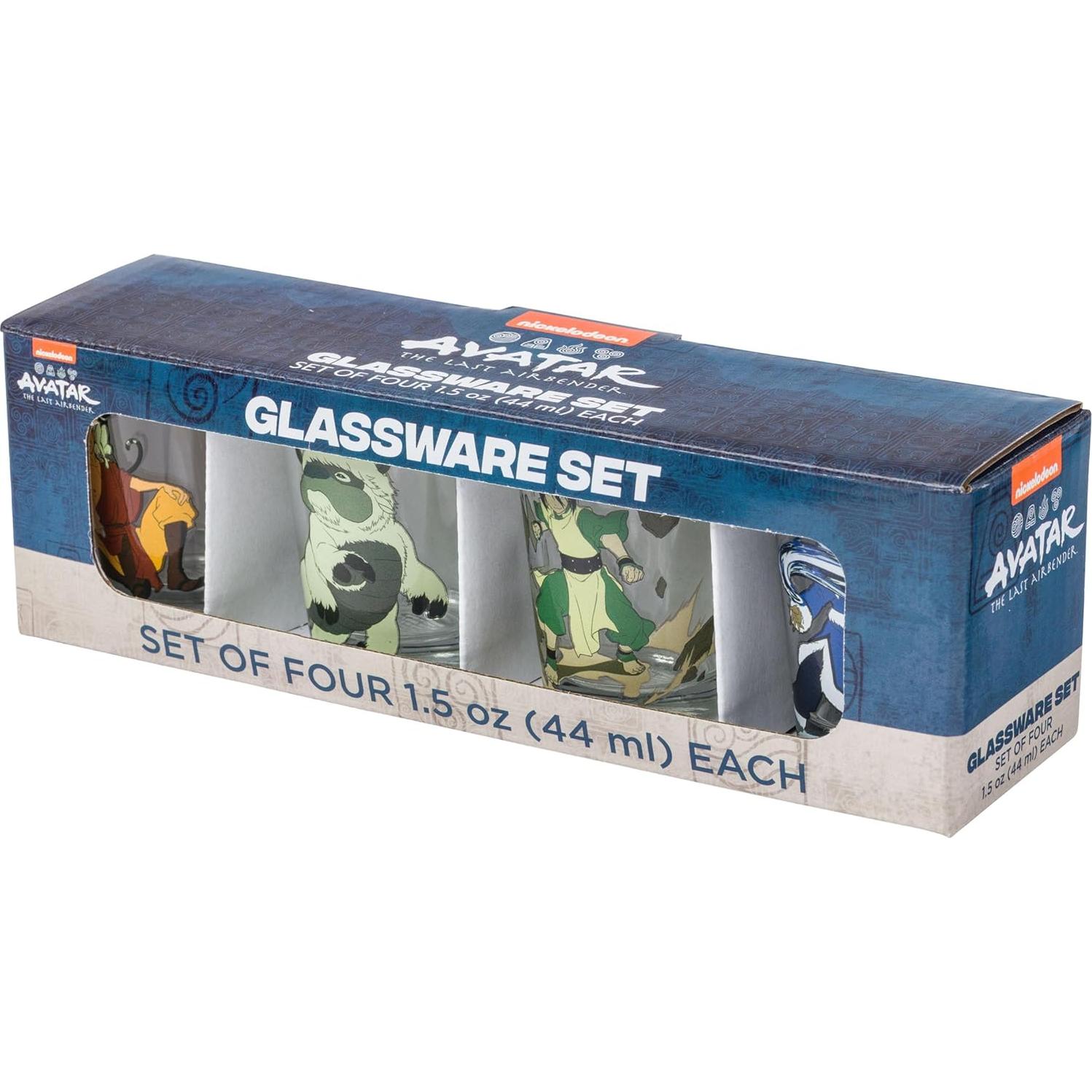 Set de 4 Mini Vasos Avatar Silver Buffalo 44.36ml Vidrio