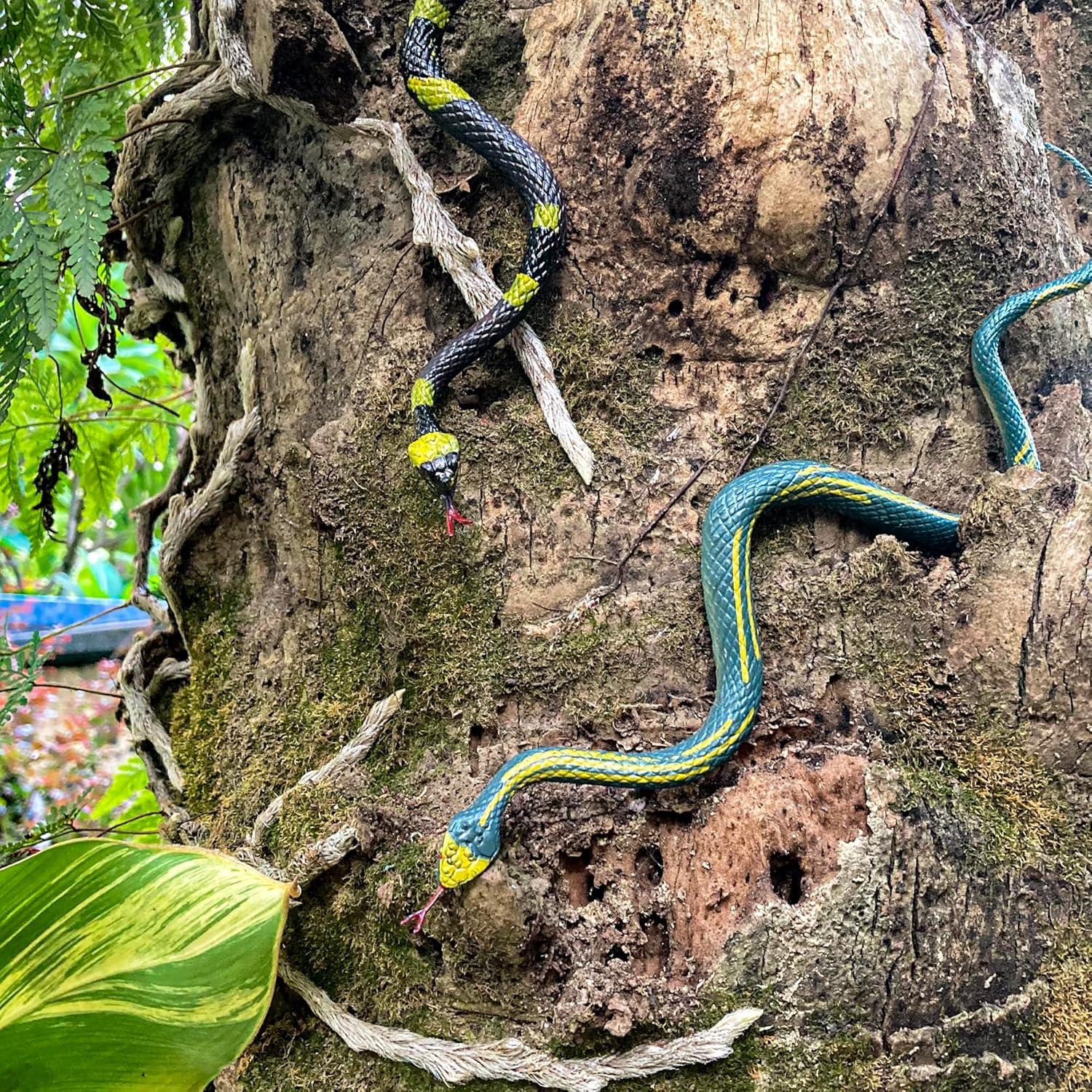 Serpientes de goma realistas 12 Pcs - Juguete broma Halloween