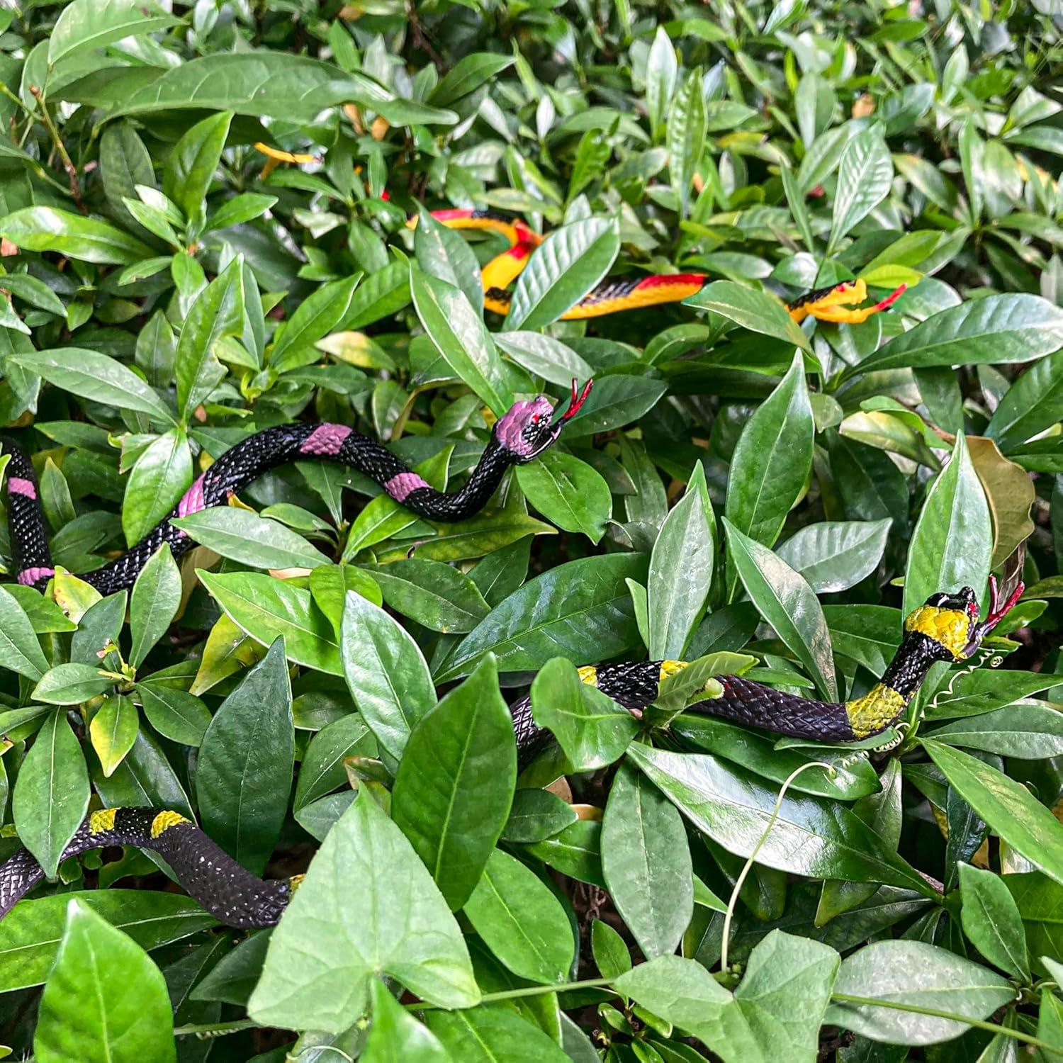 Serpientes de goma realistas 12 Pcs - Juguete broma Halloween