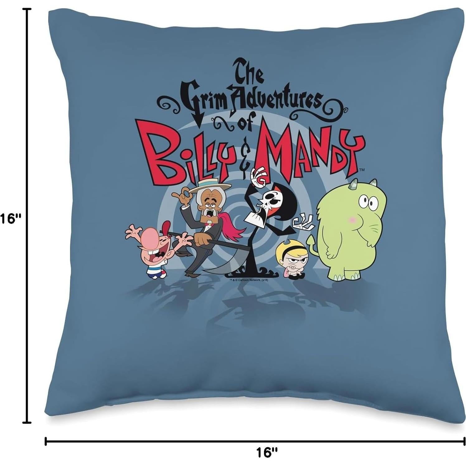 Cojín de Lanzamiento Las Aventuras de Billy y Mandy 40x40 cm