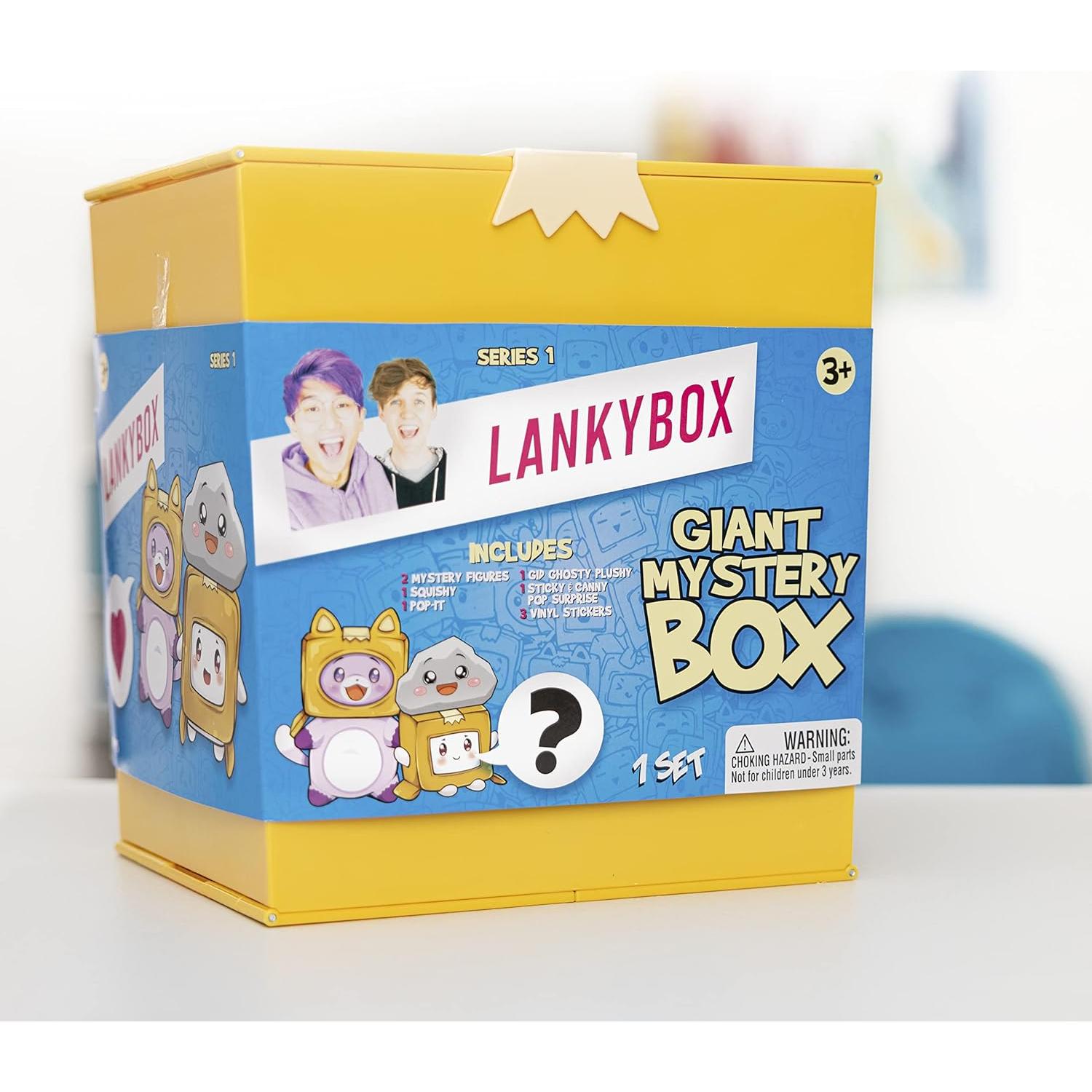 Caja Misteriosa Gigante LankyBox con 2 Figuras y Peluche
