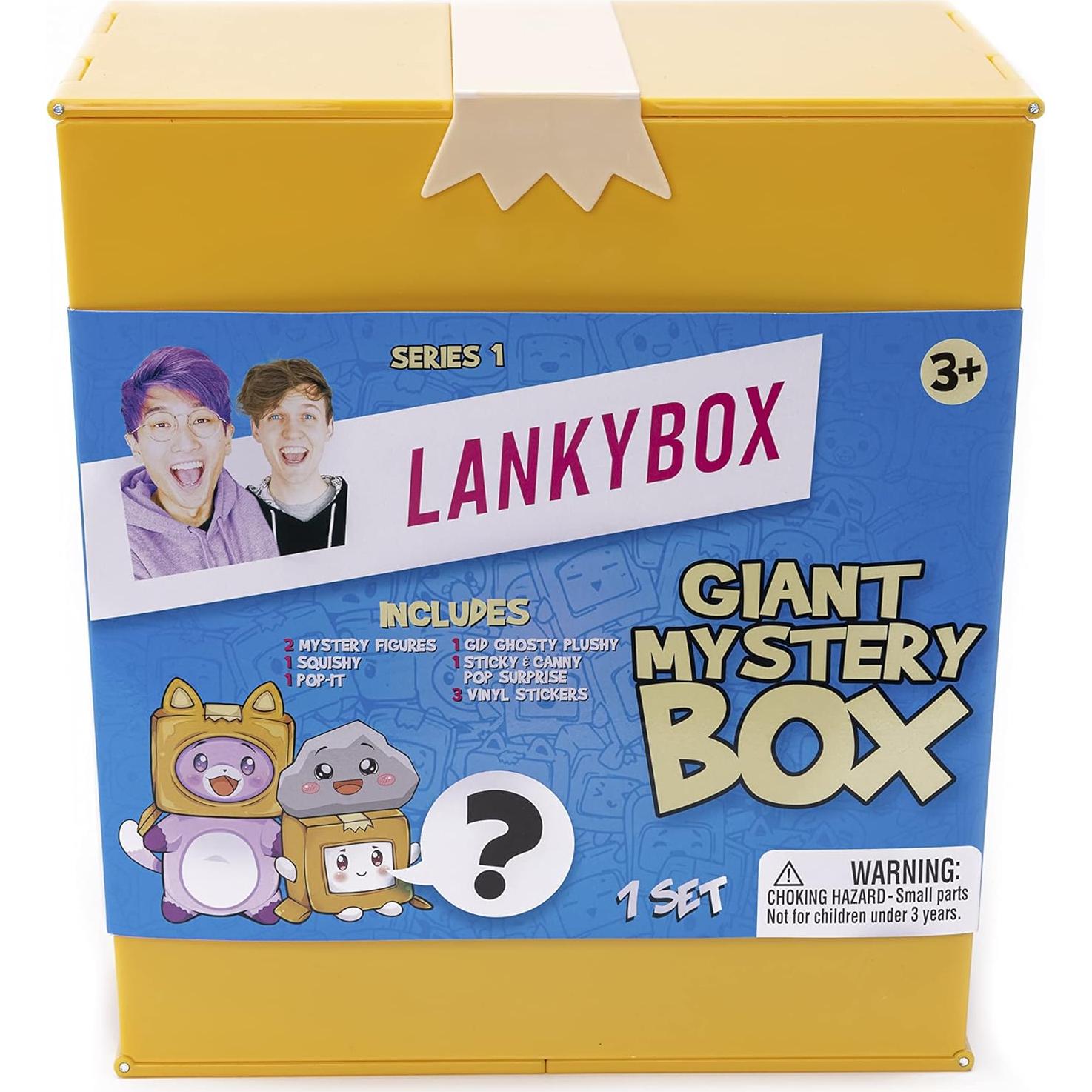 Caja Misteriosa Gigante LankyBox con 2 Figuras y Peluche