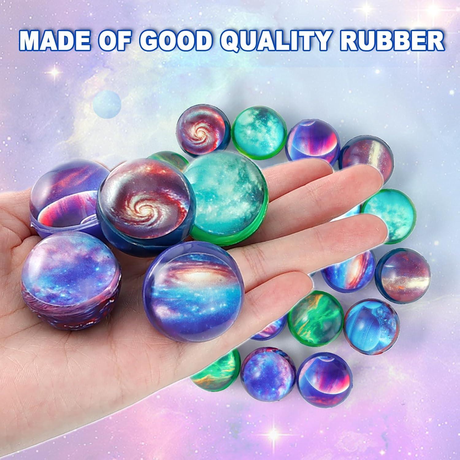 Pllieay 24PCS Pelotas Rebotadoras Galácticas 32mm para Niños