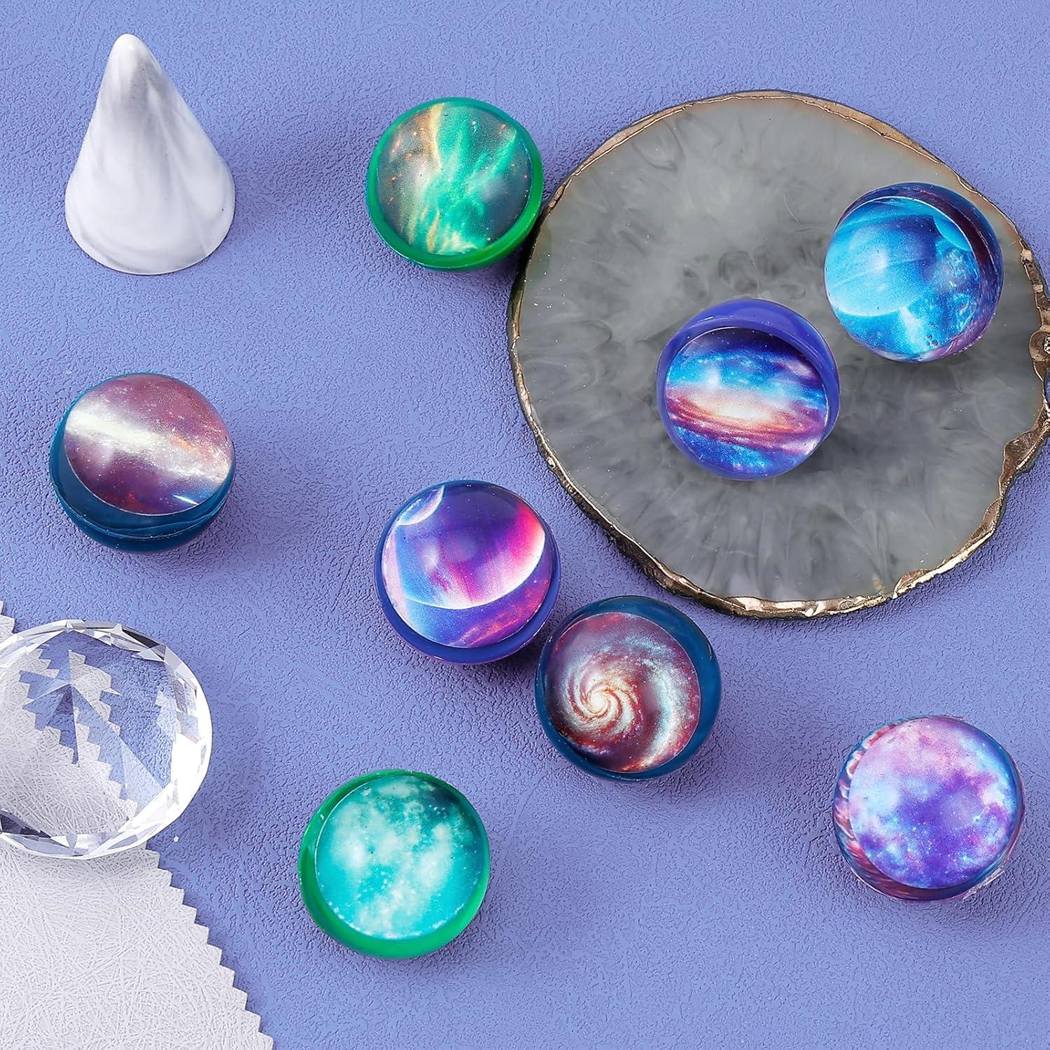 Pllieay 24PCS Pelotas Rebotadoras Galácticas 32mm para Niños