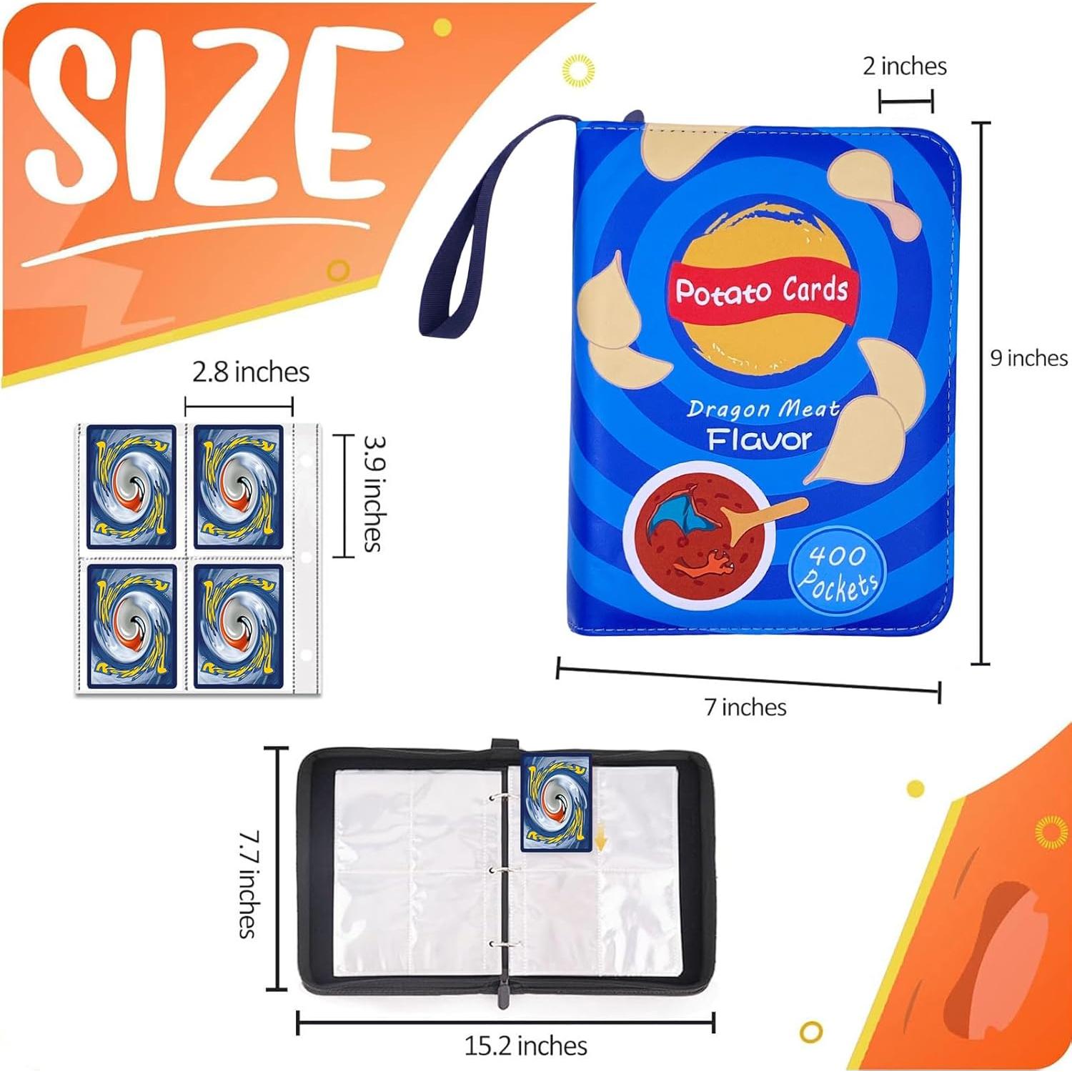 Álbum de Cartas de Comercio EHJAPQ 900 Bolsillos Azul