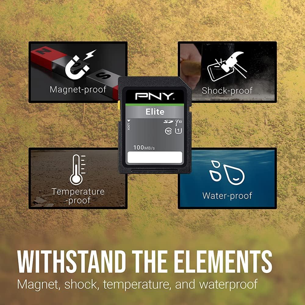 Tarjeta de Memoria PNY 32GB SDHC Clase 10 U1 V10 - Paquete de 2