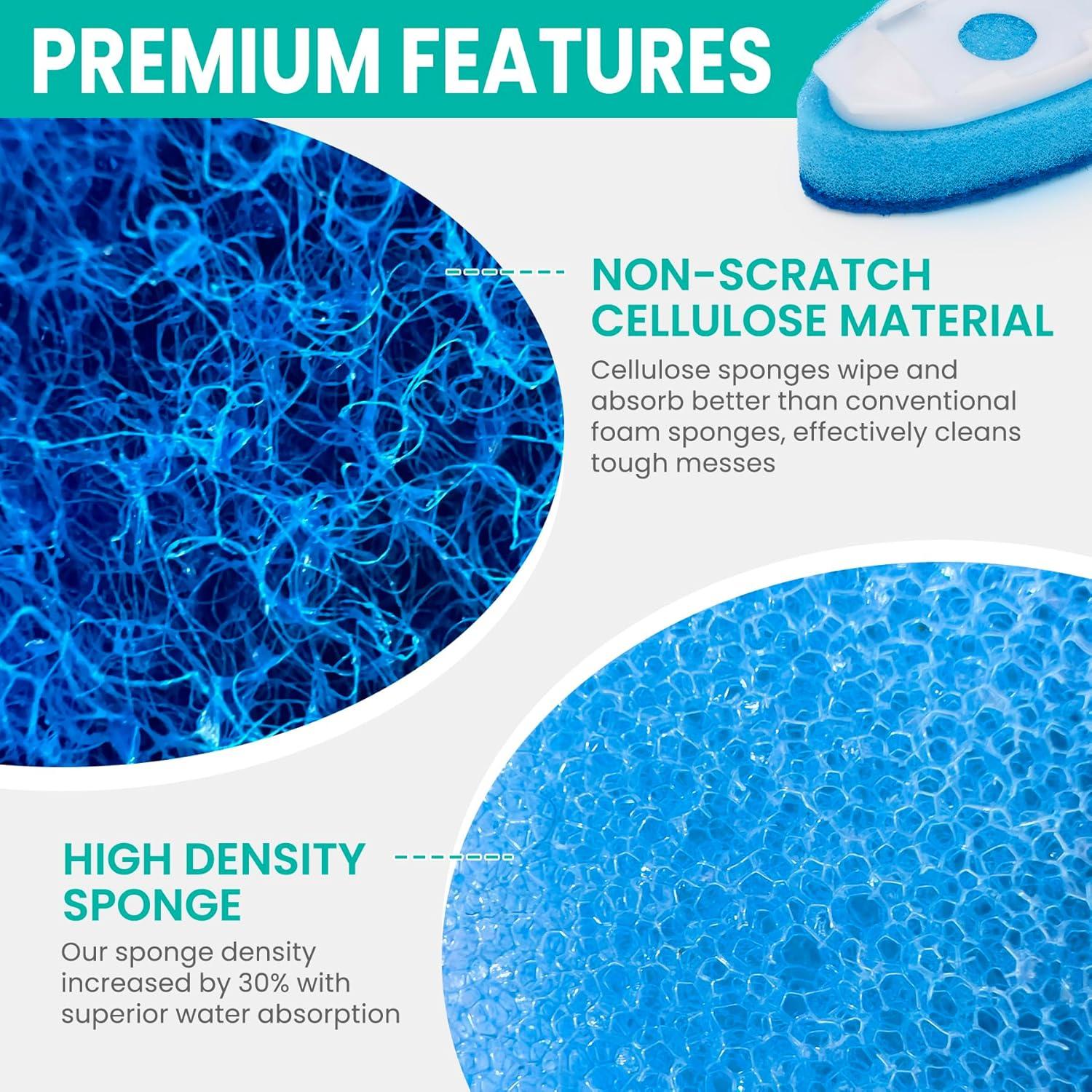 Kit de Limpieza HELIME con 6 Recargas y Mango Azul