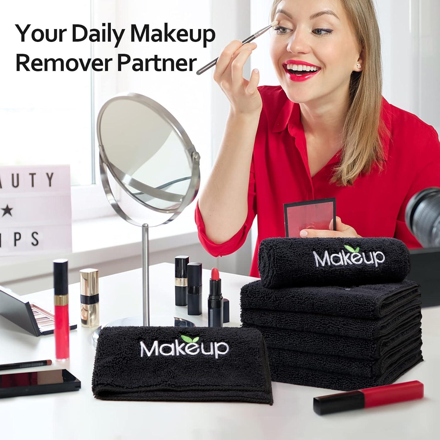 Toallitas Desmaquillantes Orighty - Microfibra Suave 33x33cm, Paquete de 12