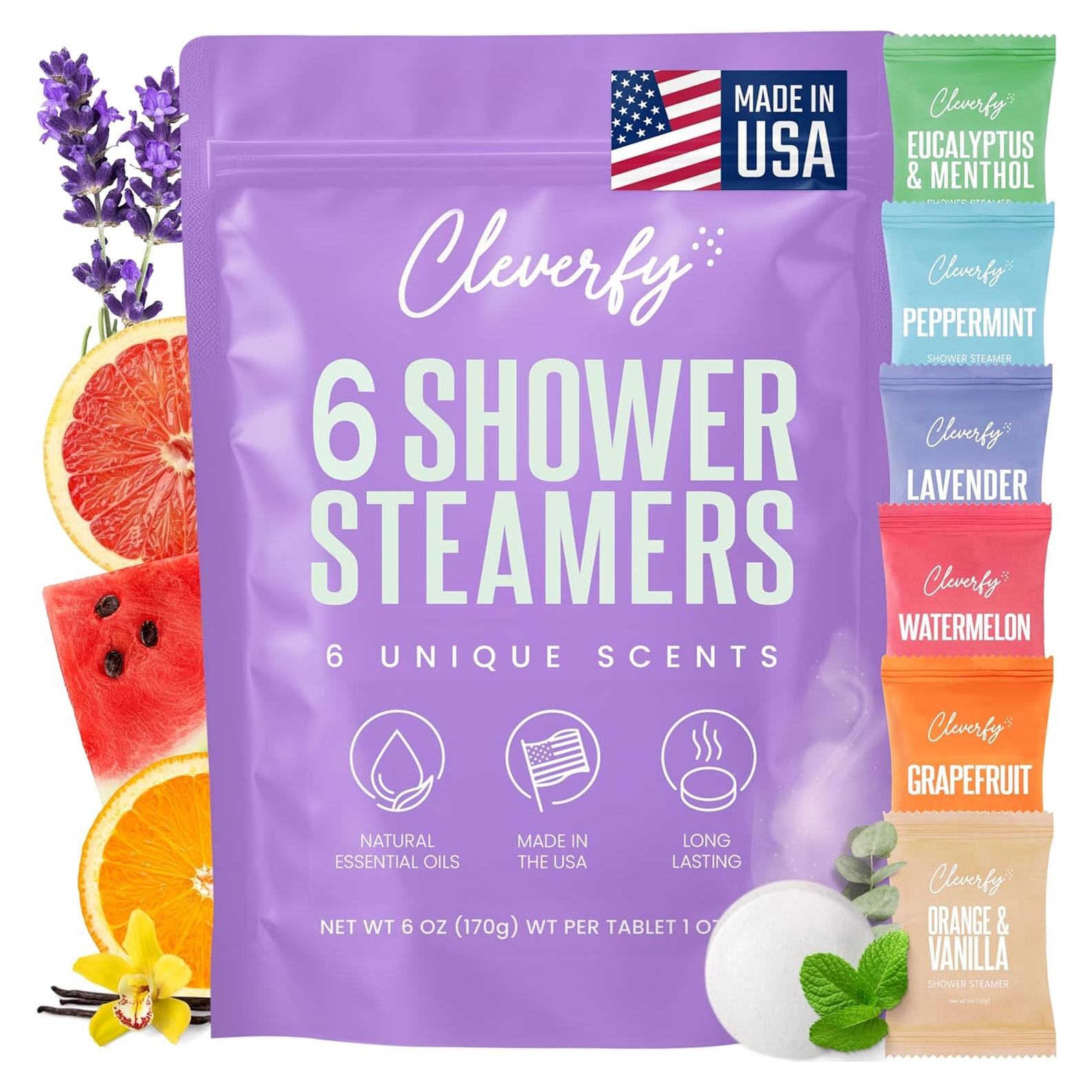 Bombas de Ducha Aromaterapia Cleverfy - 6 Tabletas Relajantes