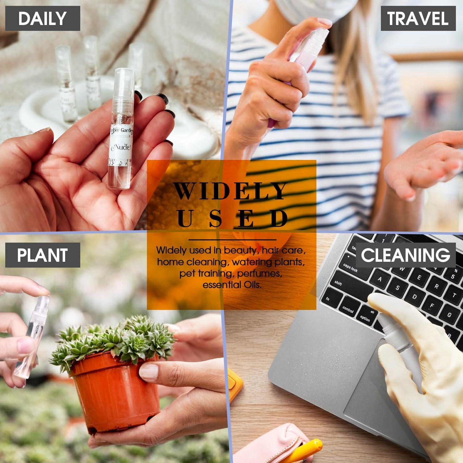 60 Botellas de Spray Mini 5ml DupakSYS Rellenables Portátiles