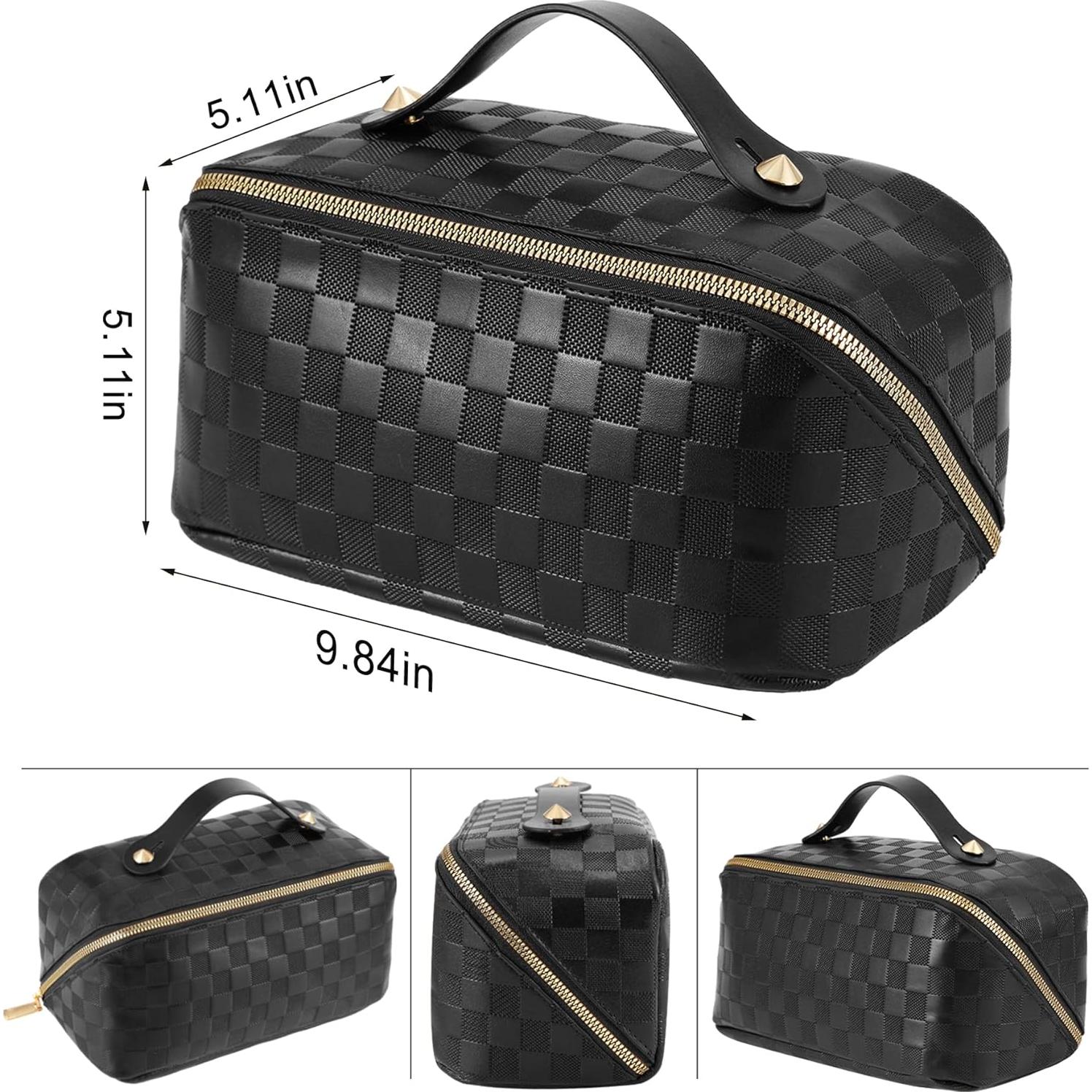Bolsa de Cosméticos ALEXTINA Negra - Gran Capacidad 25x13x13cm