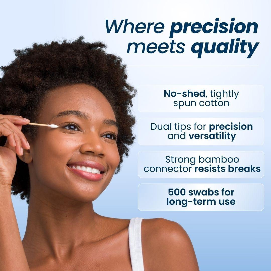 Clean Skin Club Clean Swabs 500 Unidades Biodegradables Algodón Orgánico