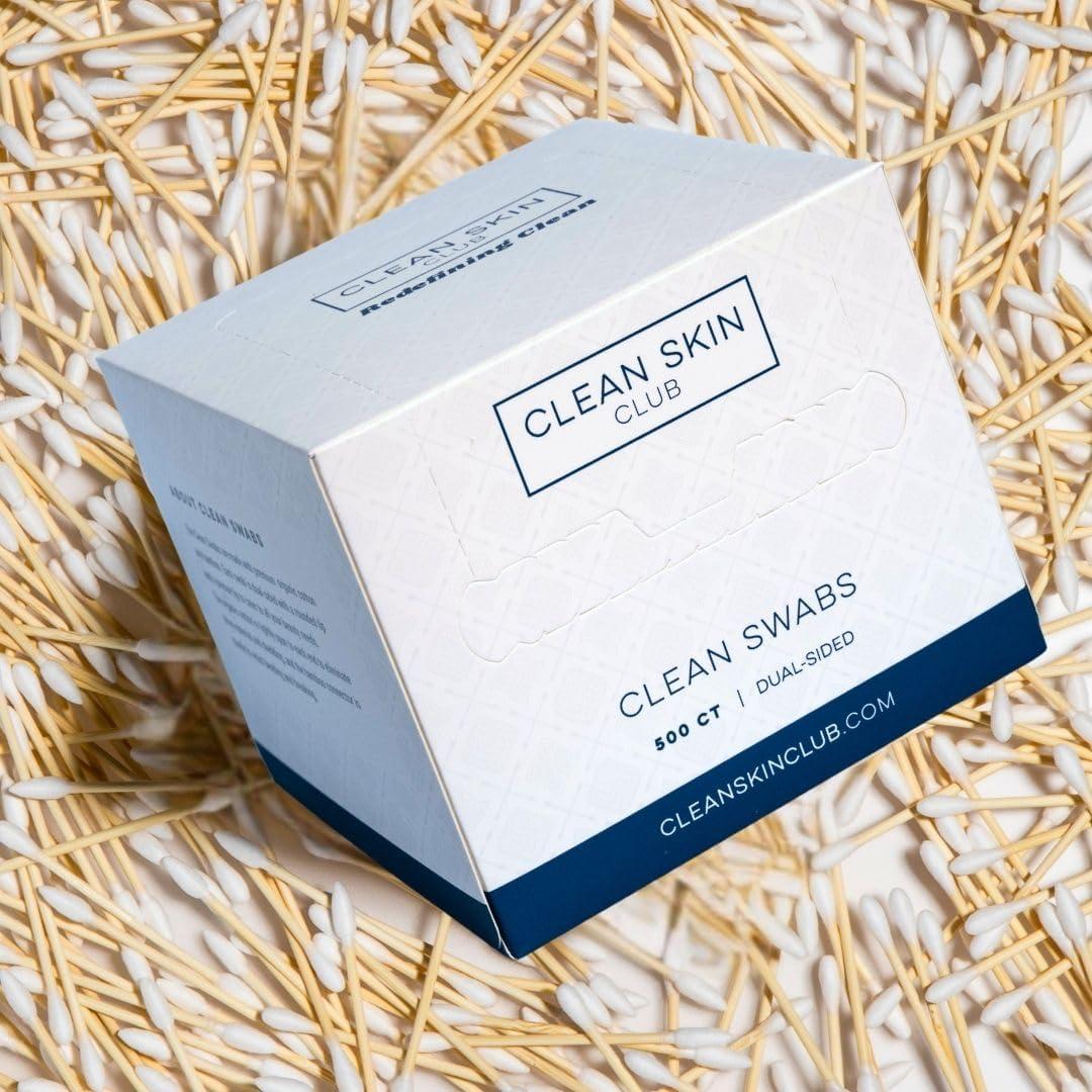 Clean Skin Club Clean Swabs 500 Unidades Biodegradables Algodón Orgánico