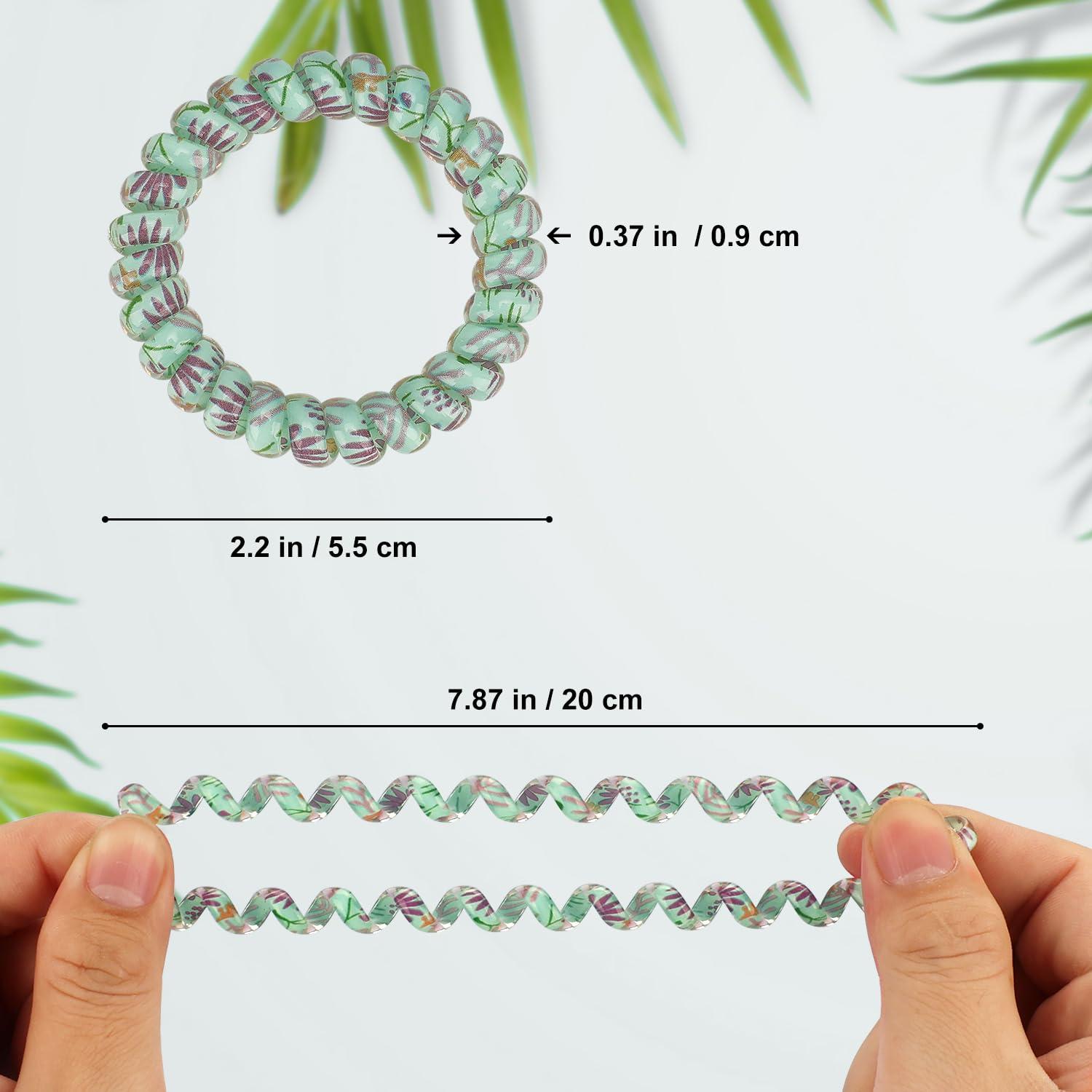 Lazos para Cabello en Espiral JessLab - 10 Piezas Colores Variados