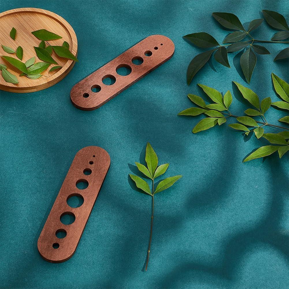 Deshojador de Hierbas de Madera PH PandaHall 2 Piezas 8 Agujeros