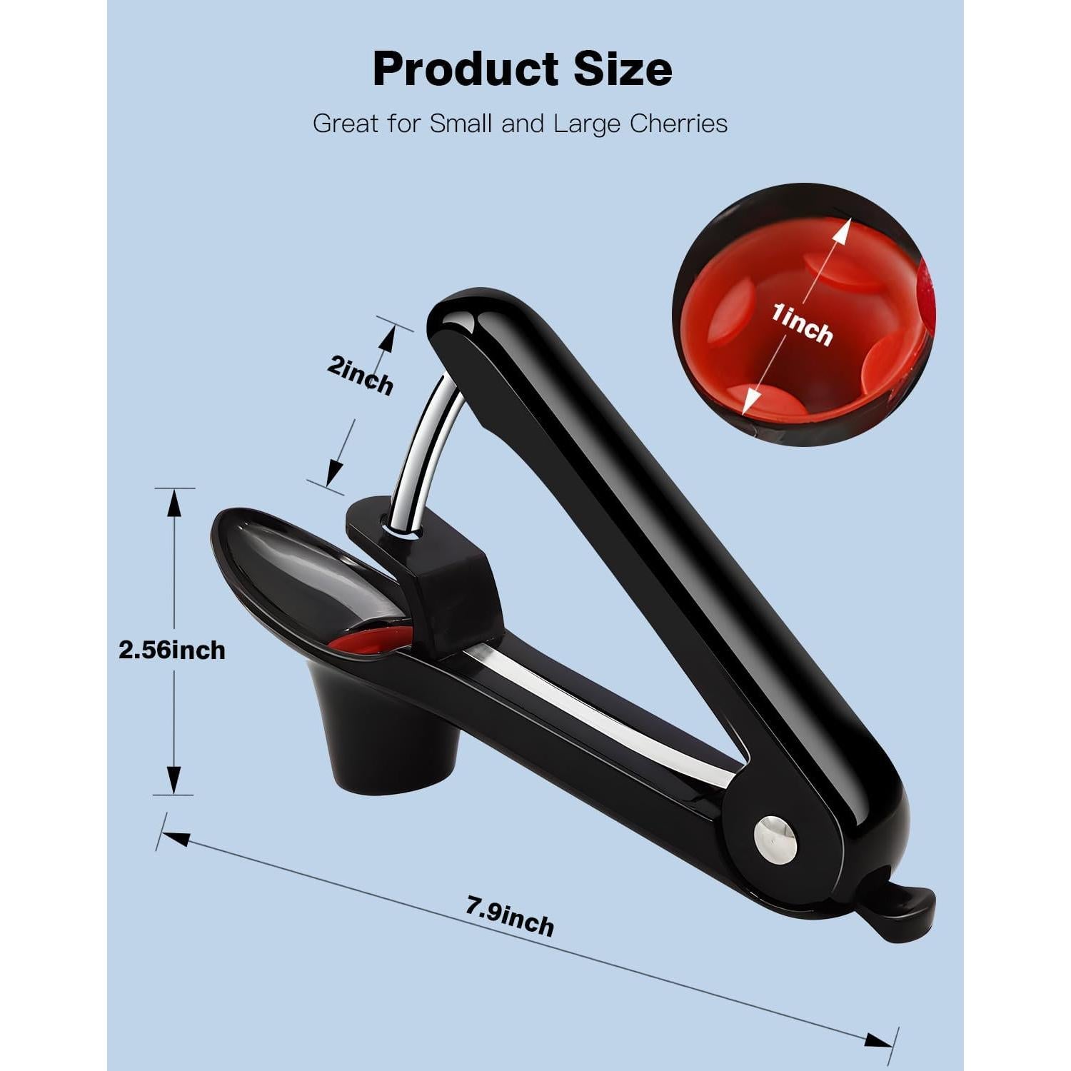 Deshuesador de Cereza Dumsud Negro, Herramienta Manual Eficaz