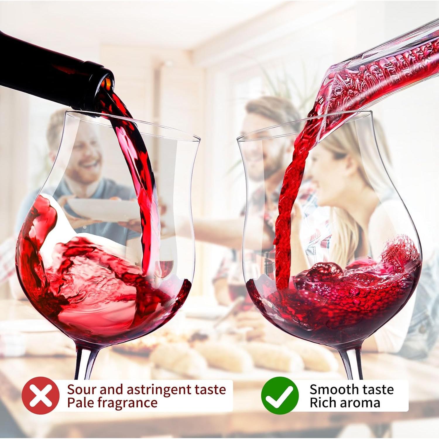 Aireador de Vino Kearning - Válvula Decantadora Sin Goteo