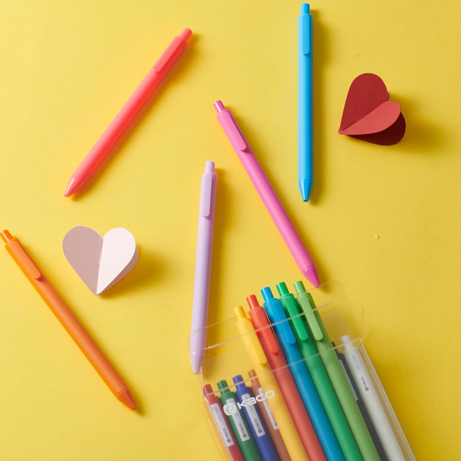 Bolígrafos de Gel Kaco PURE Multicolor 0.5mm Set 20 Piezas