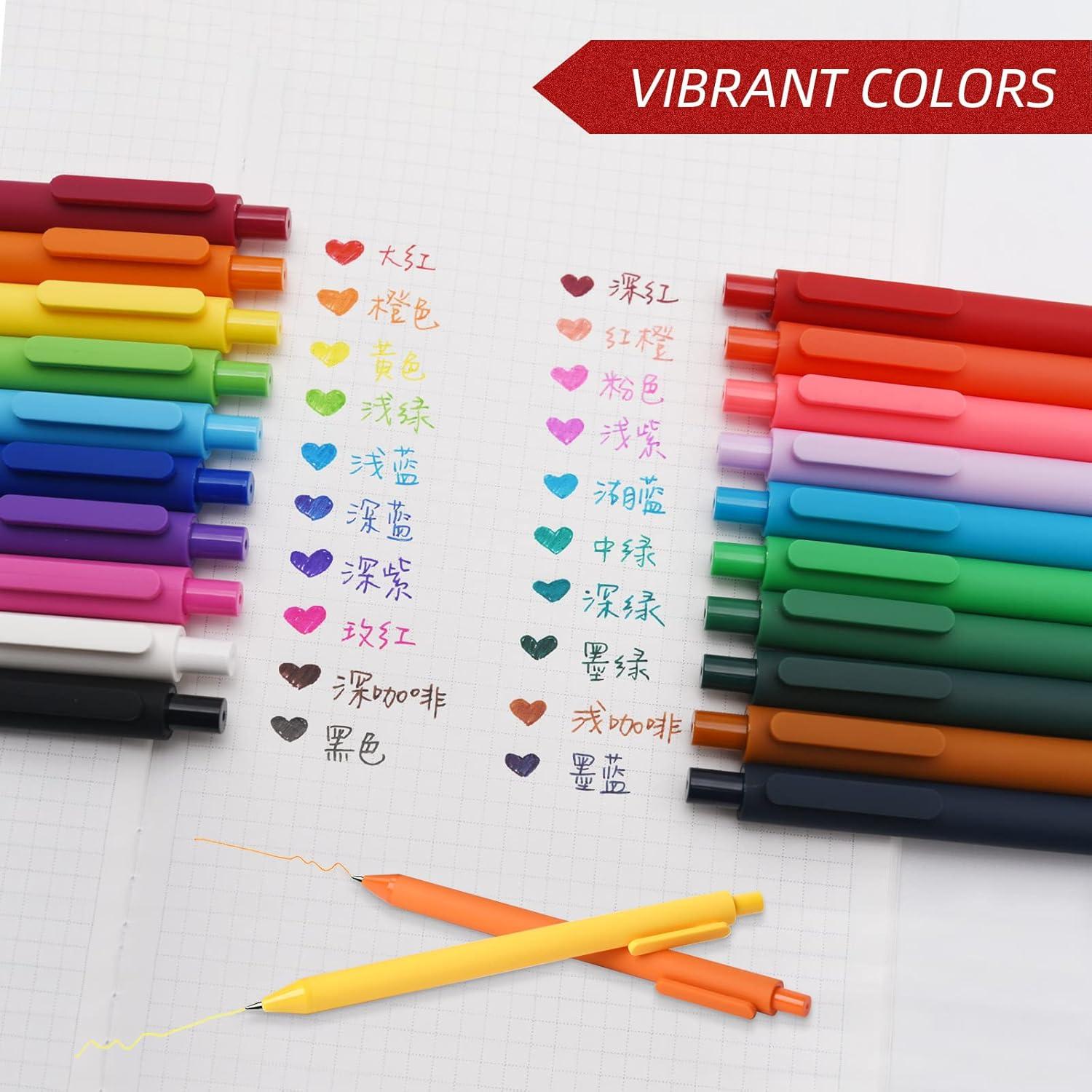 Bolígrafos de Gel Kaco PURE Multicolor 0.5mm Set 20 Piezas