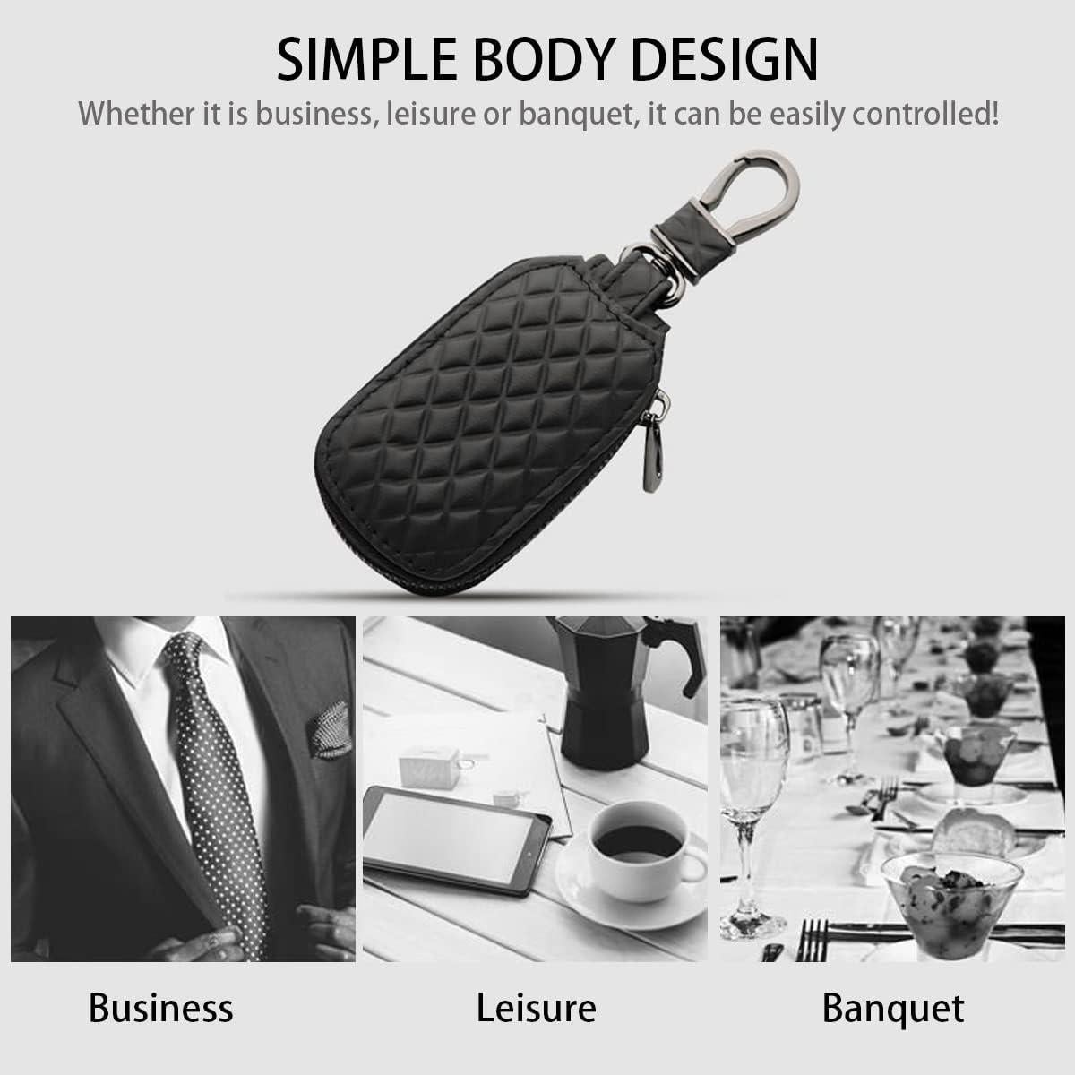 Funda para Llave de Coche BELOMI Cgj-keycase Cuero Negro