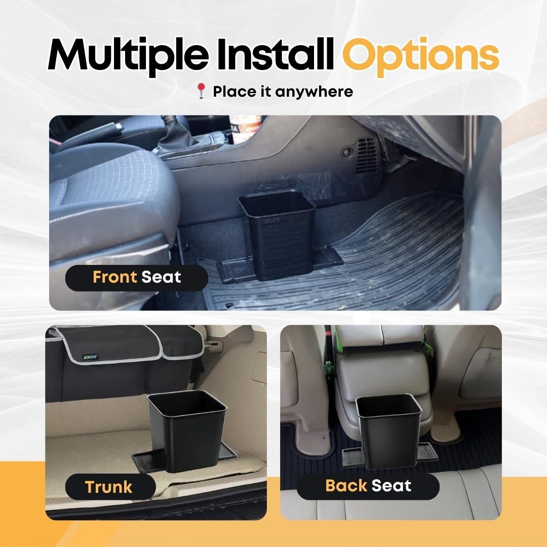 Basurero de Auto Compacto HAUSSIMPLE 2L Negro con Clips