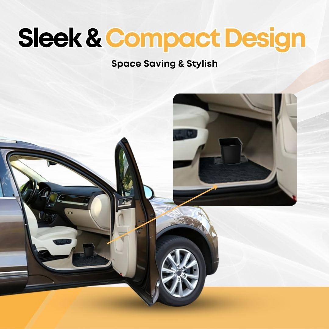 Basurero de Auto Compacto HAUSSIMPLE 2L Negro con Clips