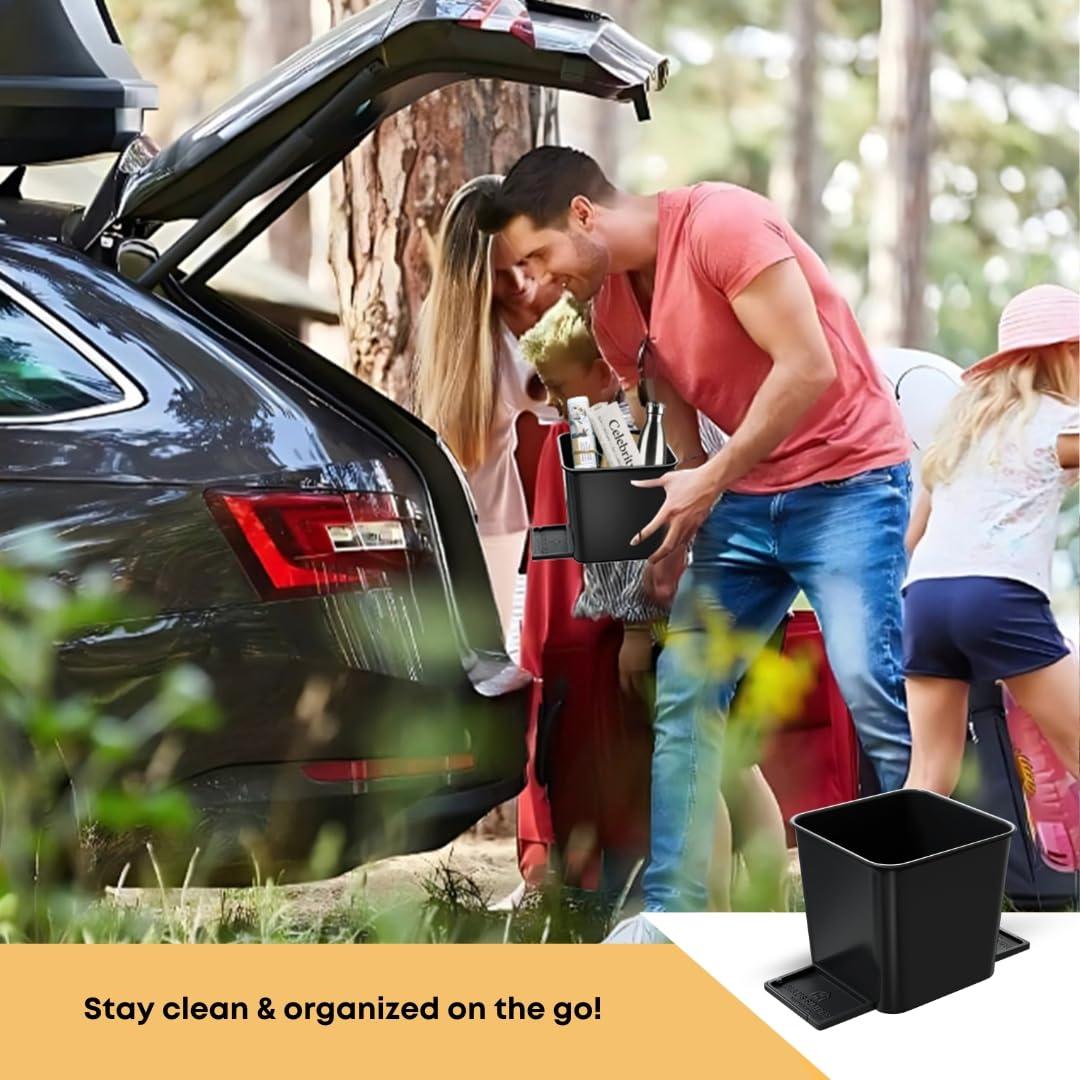 Basurero de Auto Compacto HAUSSIMPLE 2L Negro con Clips