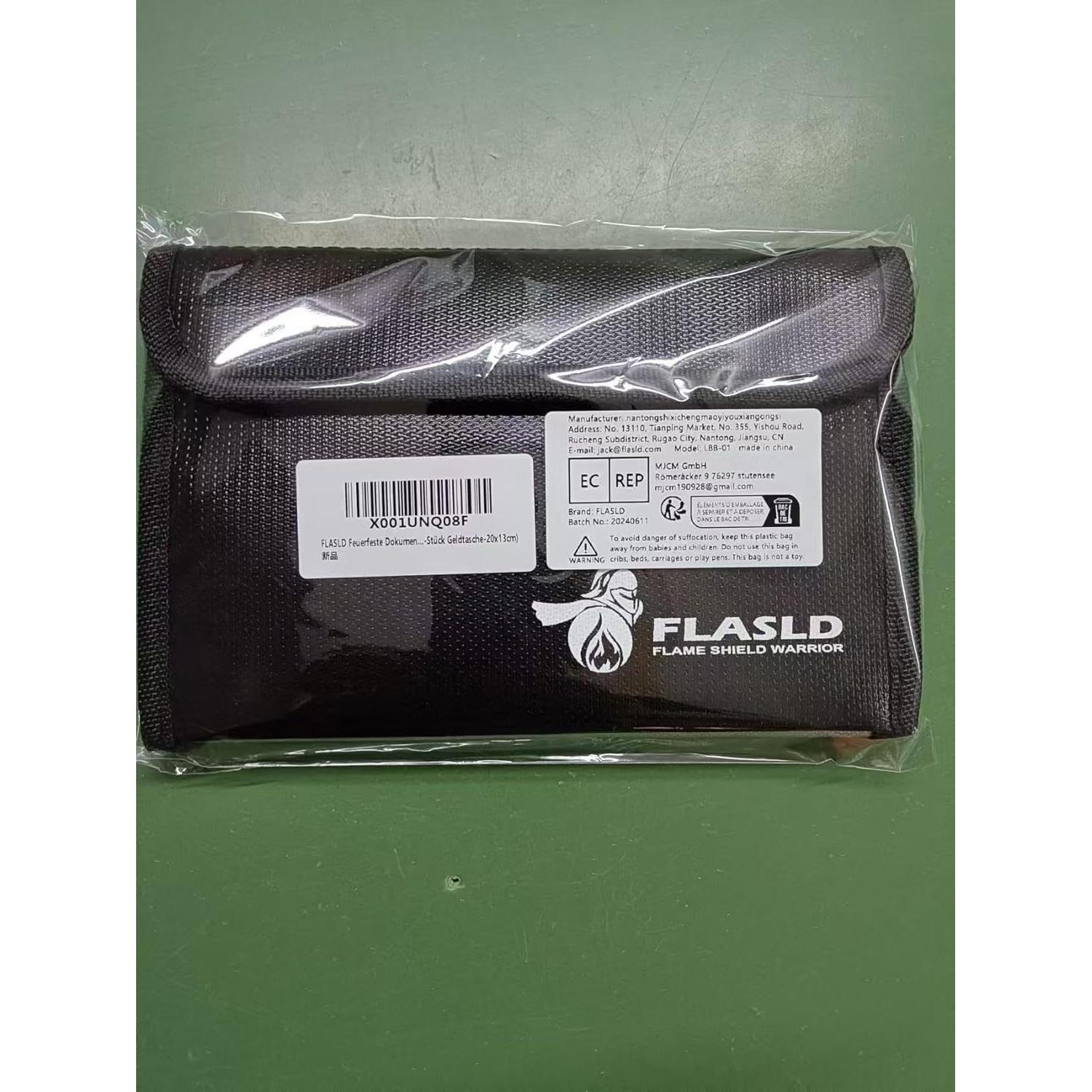 Bolsas de Dinero a Prueba de Fuego FLASLD - 2 Unidades 20.3x12.7 cm