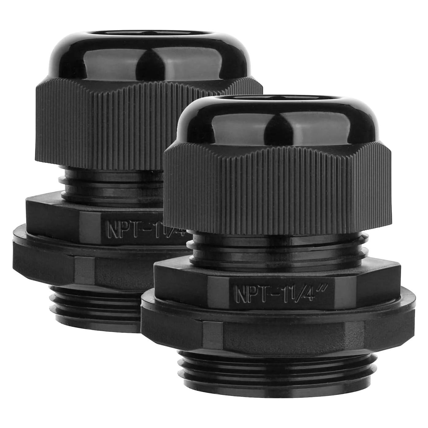 Glandulas de Cable Impermeables AMPELE 1-1/4'' Ajustables 2 Paquete