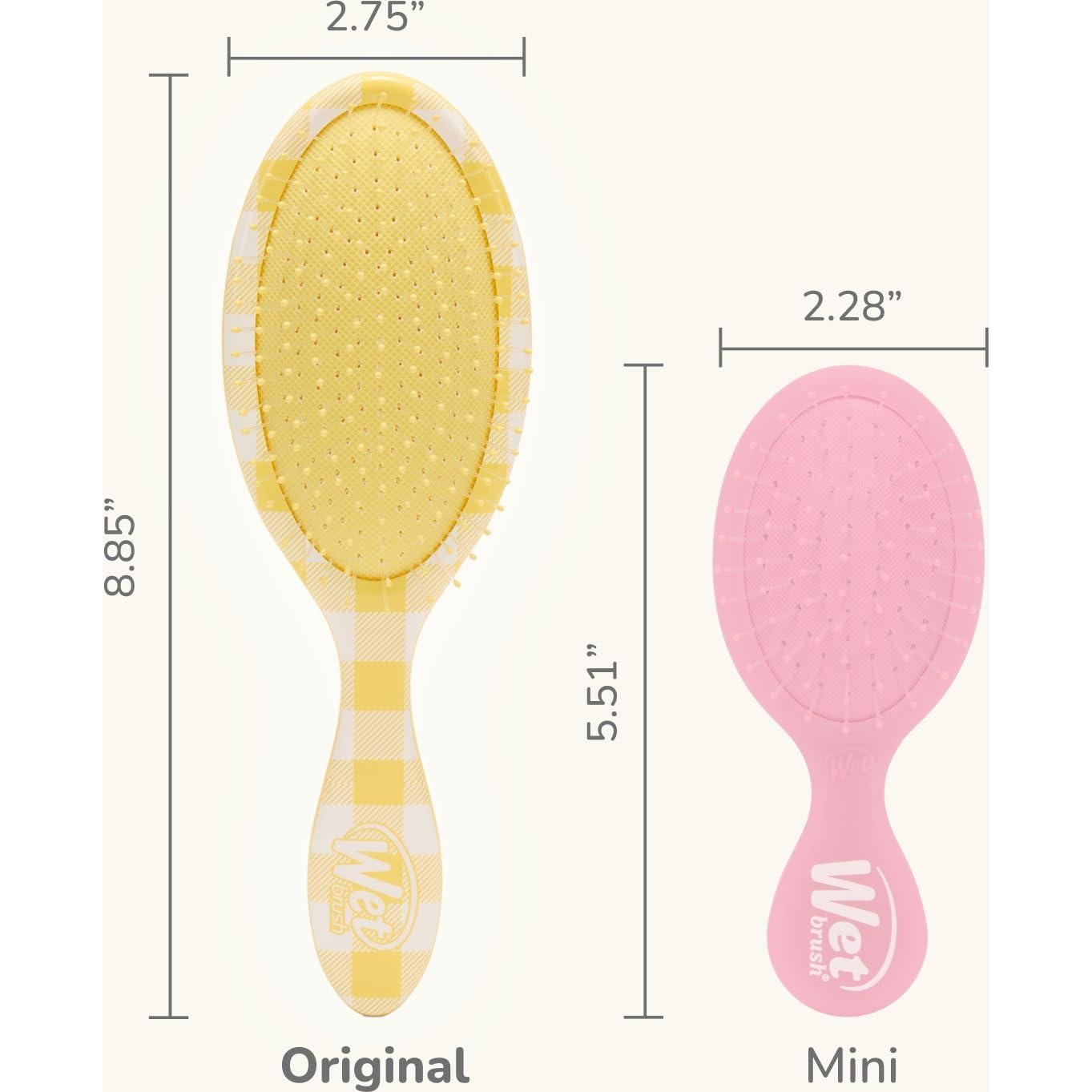 Cepillo Desenredante Wet Brush Gingham Dorado 1 Cuenta