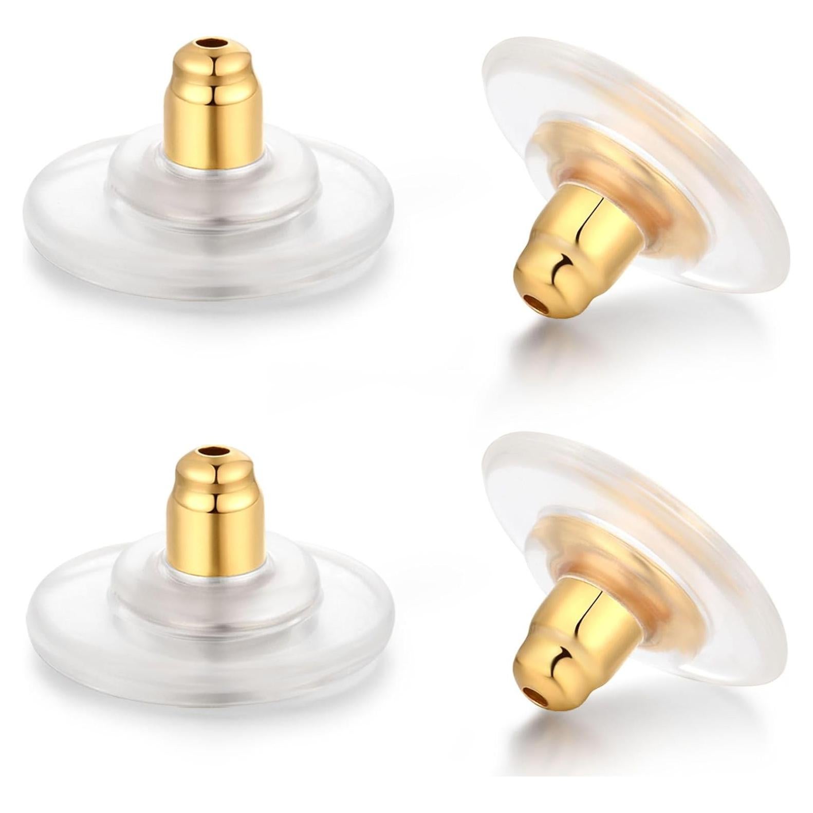 Respaldos de Aretes Hipoalergénicos Kerryjewl 925 Oro 14K