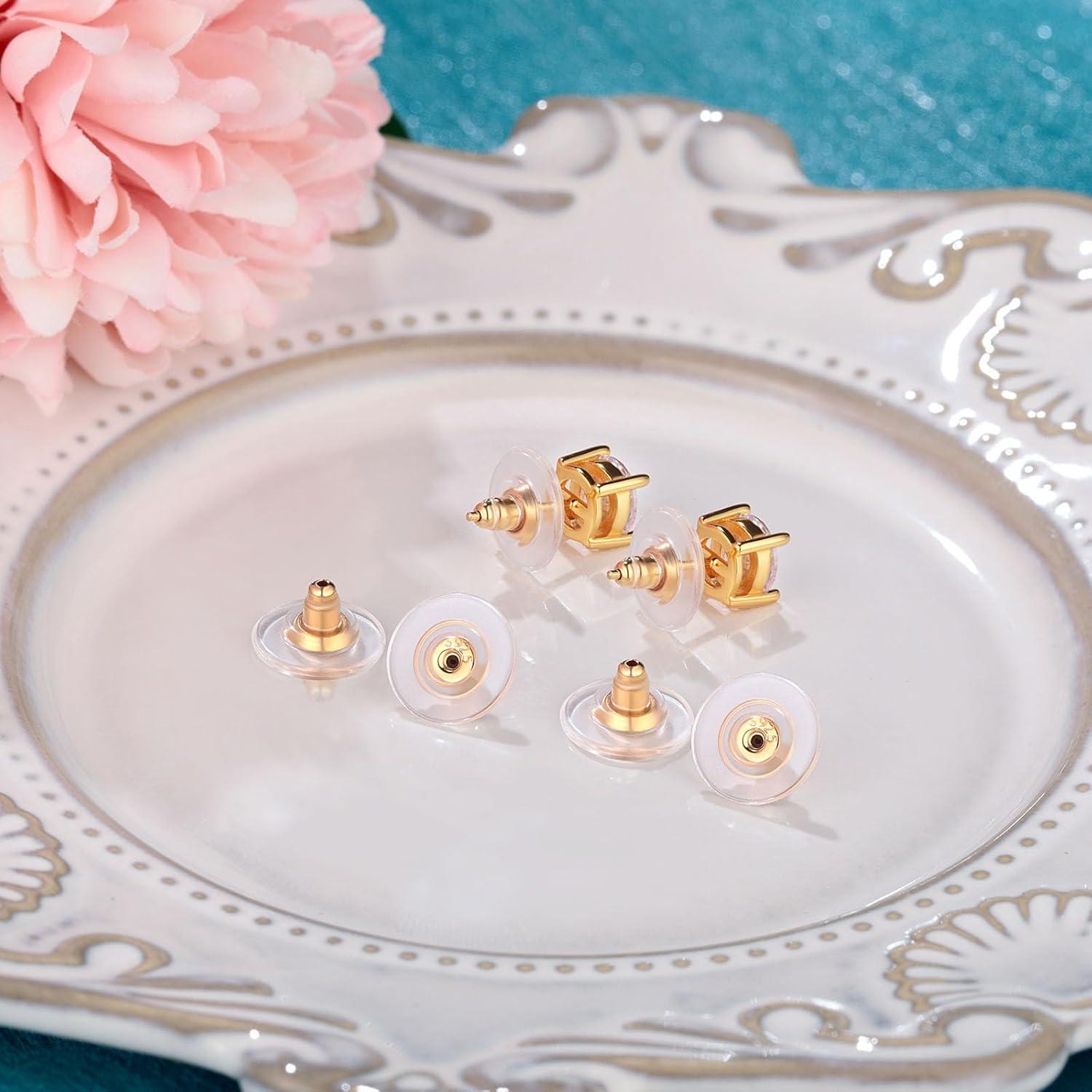 Respaldos de Aretes Hipoalergénicos Kerryjewl 925 Oro 14K