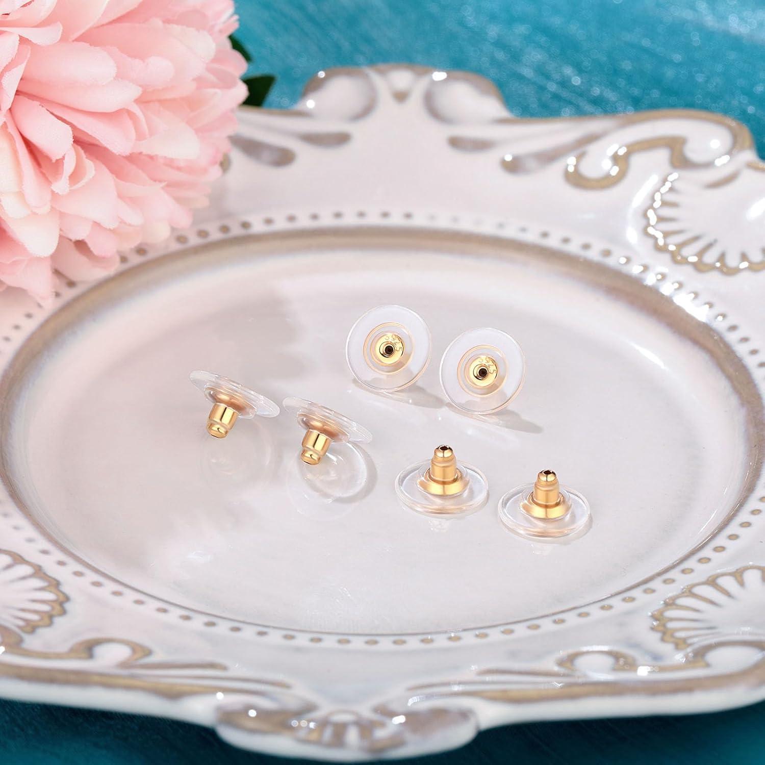 Respaldos de Aretes Hipoalergénicos Kerryjewl 925 Oro 14K